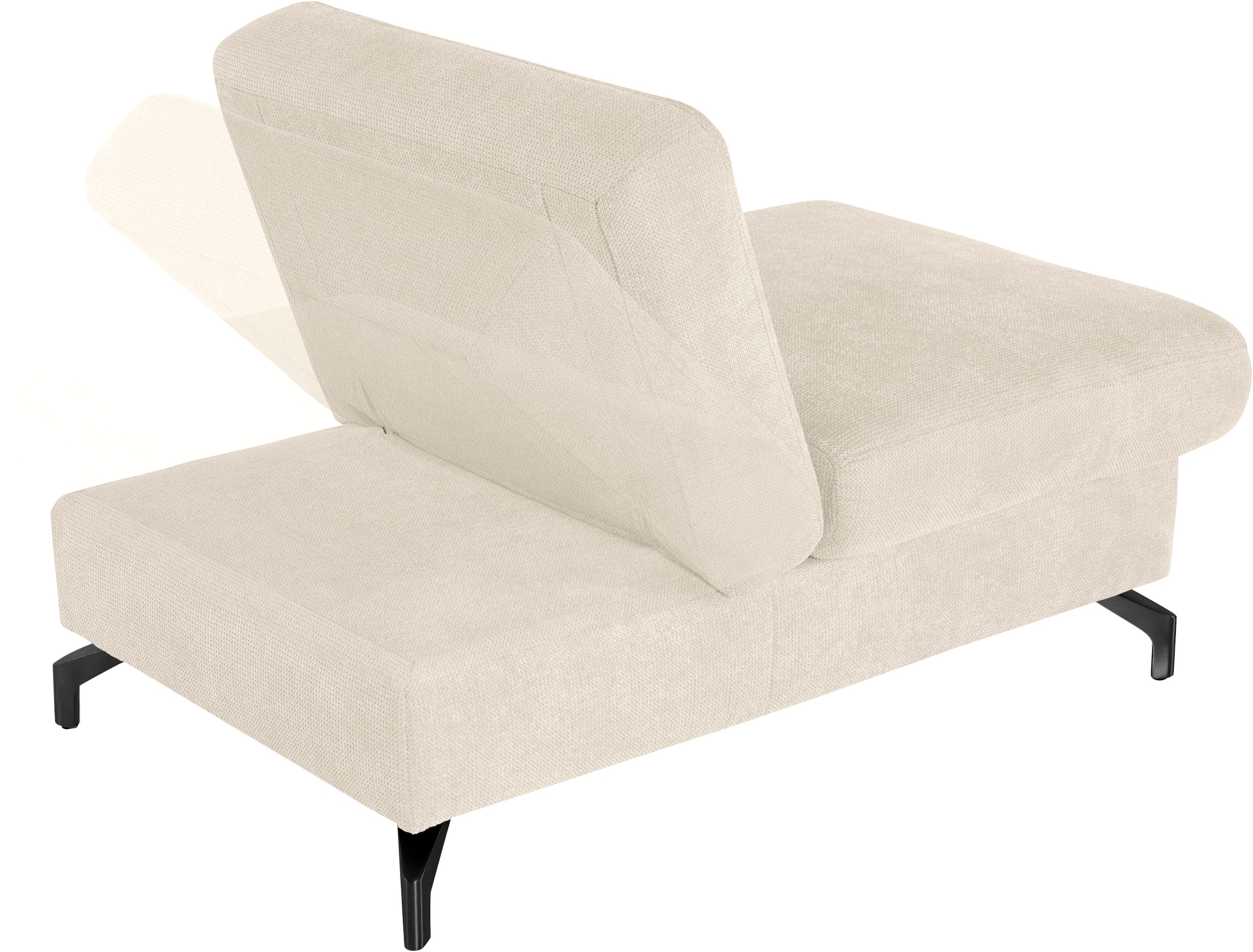 sit&more Hocker »Percy«, Fußhöhe 12 cm, mit Klappfunktion, wahlweise in 2 Fußfarben