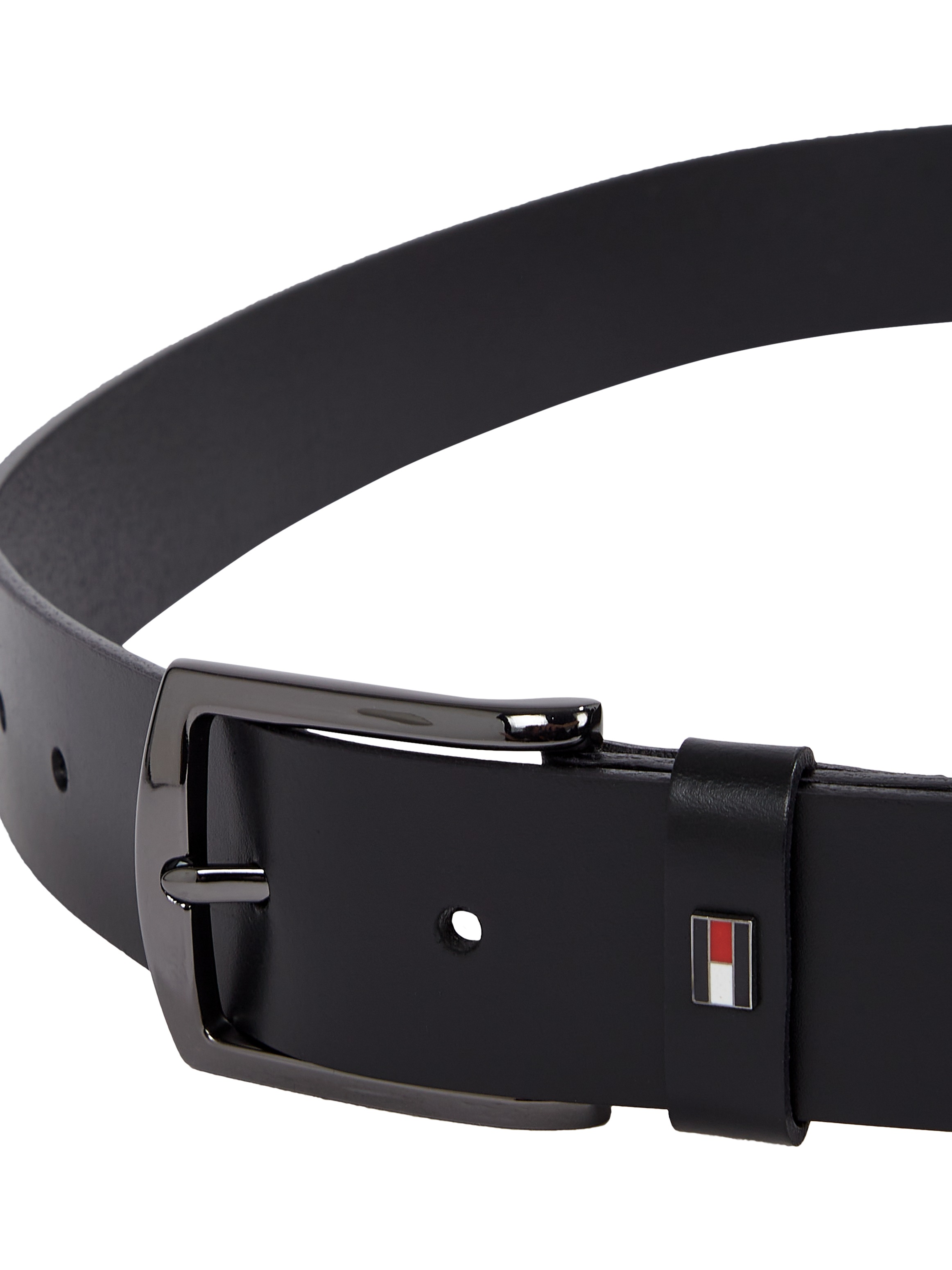 Tommy Hilfiger Ledergürtel »DENTON 3.5 EXT«, Einfachdornschließe, Metalllogo