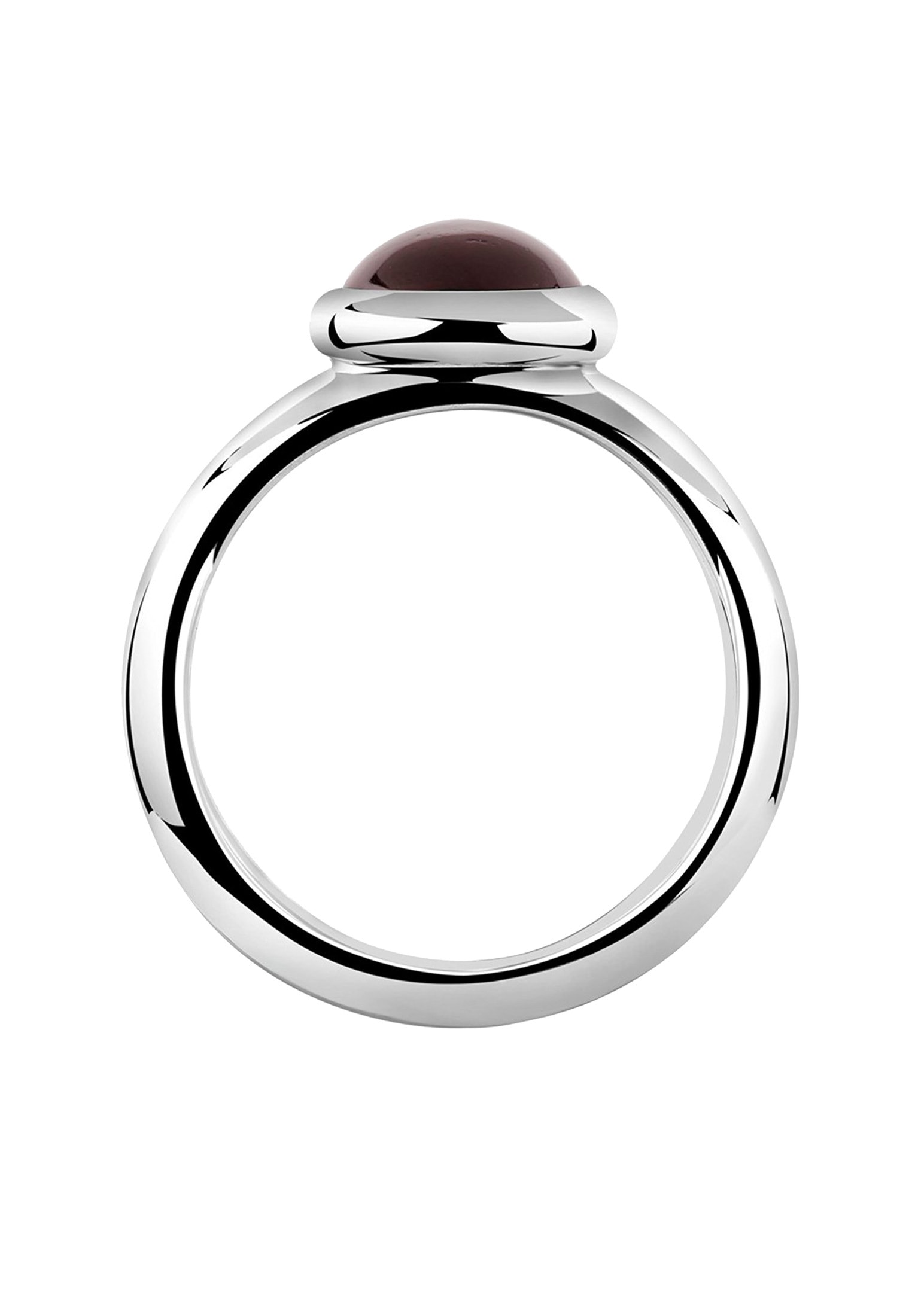 Nenalina Fingerring »Ring Granat Cabochon Edelstein Rund Rot 925 Silber«