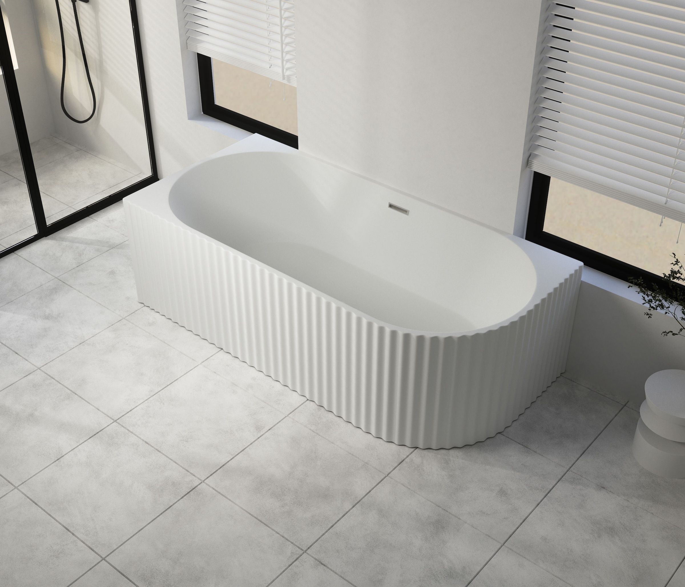 Sanotechnik Badewanne »BALI LINKS« Höhe 56 cm Überlauf 170x80x56 cm, Acryl