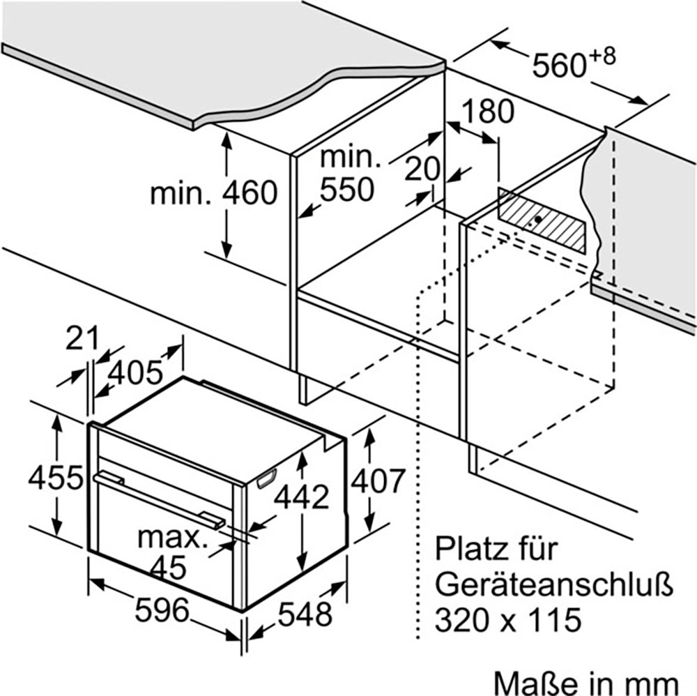 NEFF Backofen mit Mikrowelle »C24MS31N0«, N 70, C24MS31N0, EasyClean®