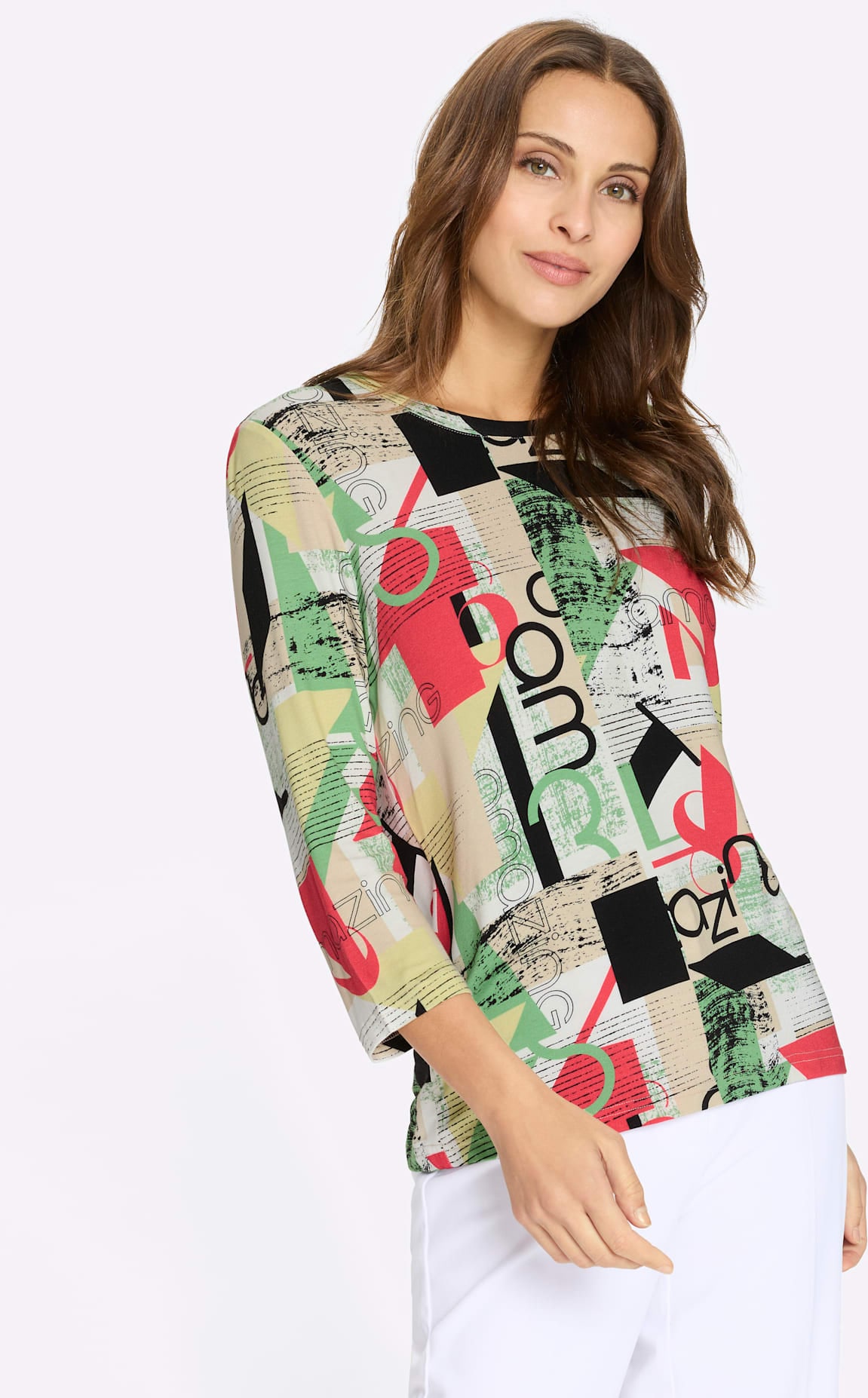 Inspirationen 3/4-Arm-Shirt »Print-Shirt« 1 tlg.