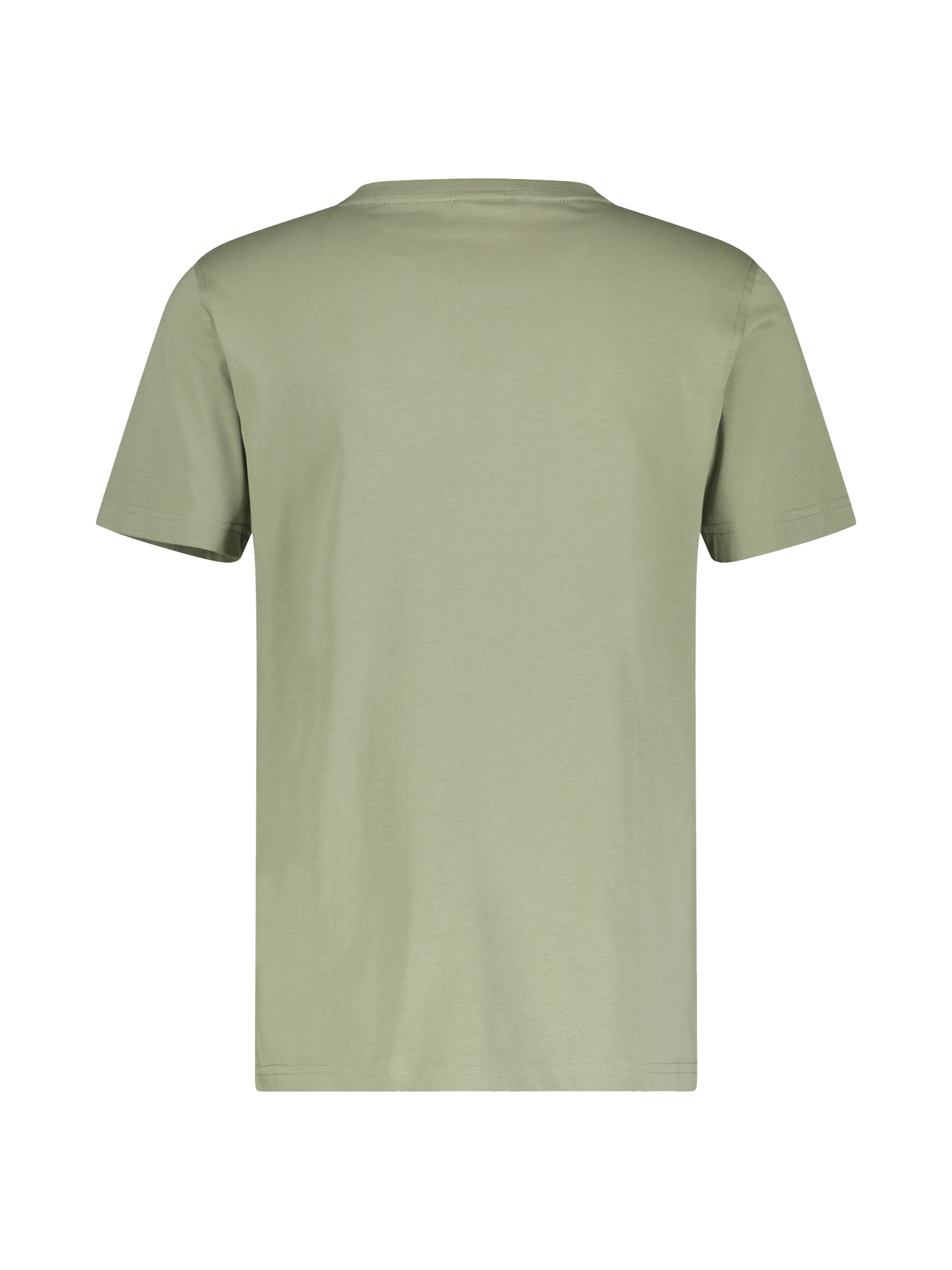 LERROS T-Shirt »LERROS Basic T-Shirt mit Logostitch, unifarben«