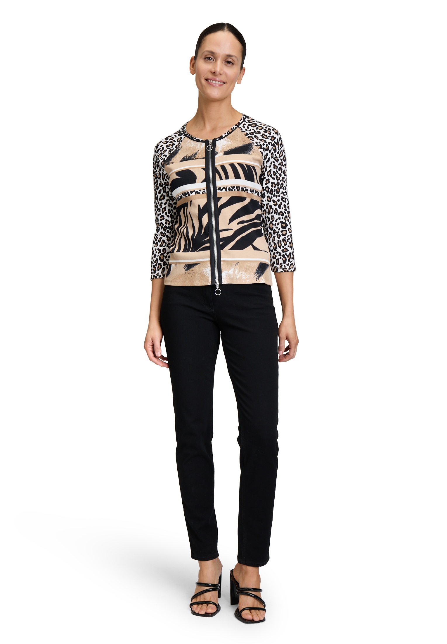 Betty Barclay T-Shirt »Shirtjacke mit Rippenstruktur«