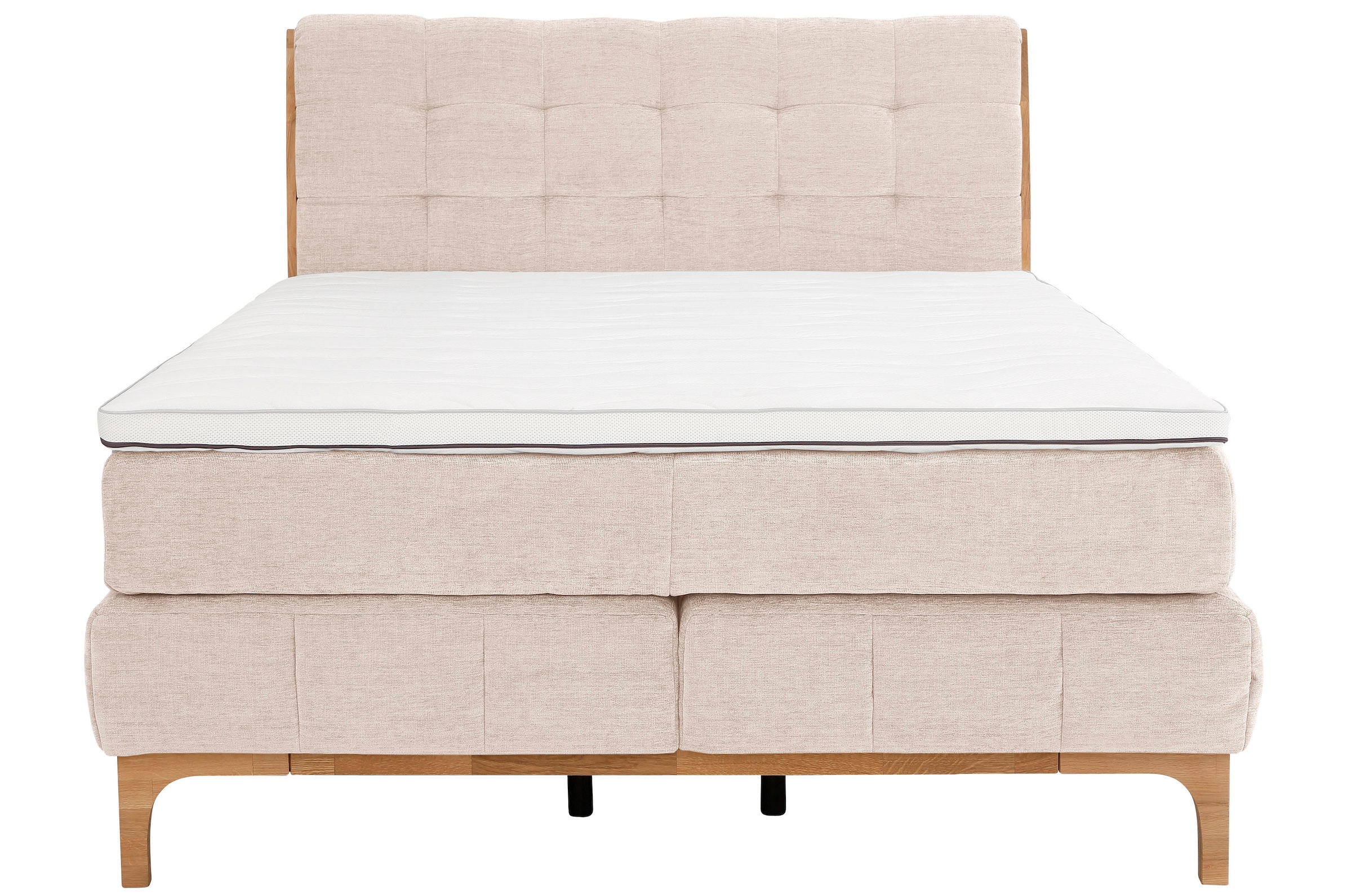 OTTO home Boxspringbett »Jelle« 5 Stk. tlg. zertifizierte, recycelte Bezugsstoffe, verschiedene Ausführungen
