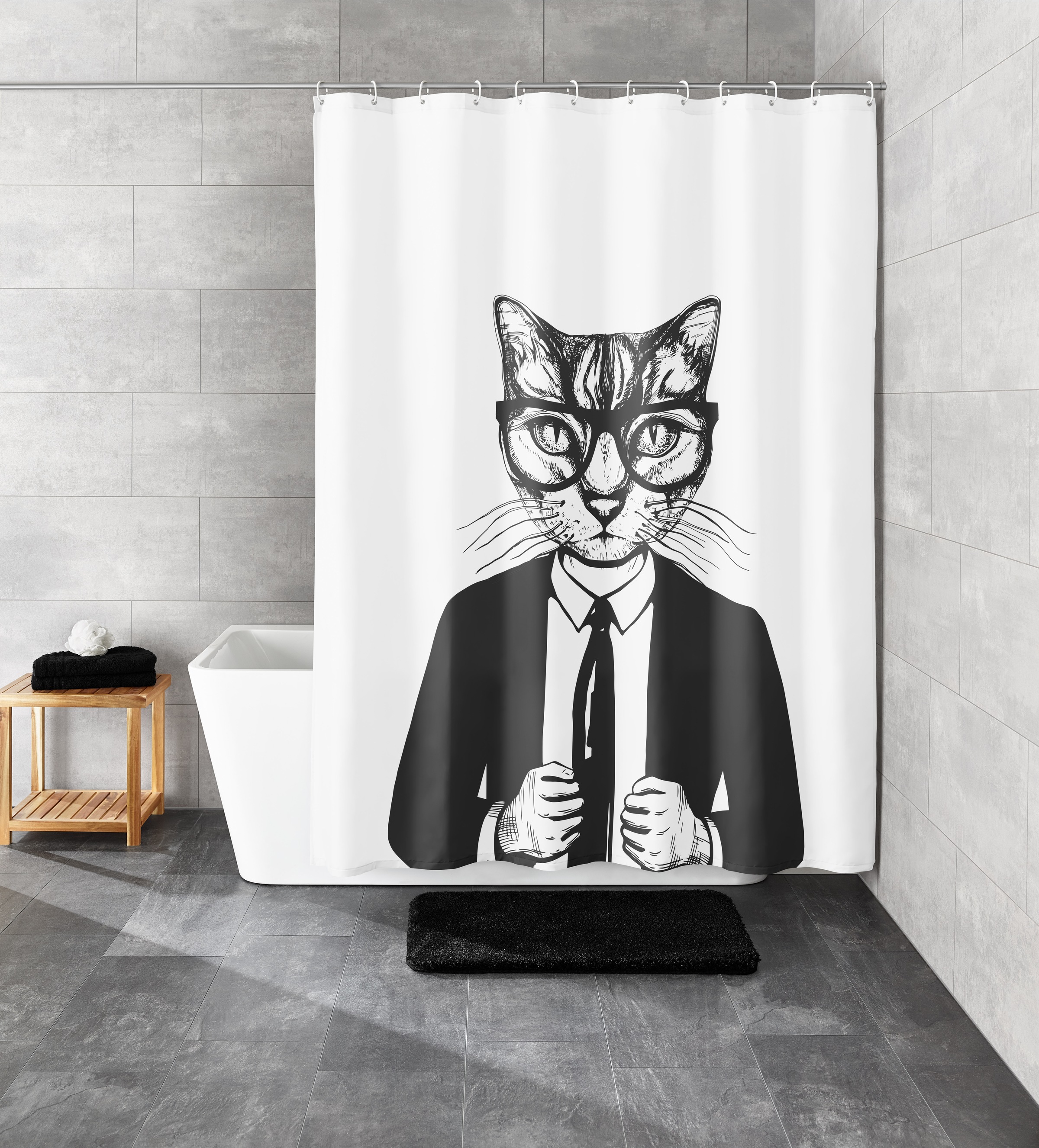 Kleine Wolke Duschvorhang "" Kalli"" Breite 180 cm