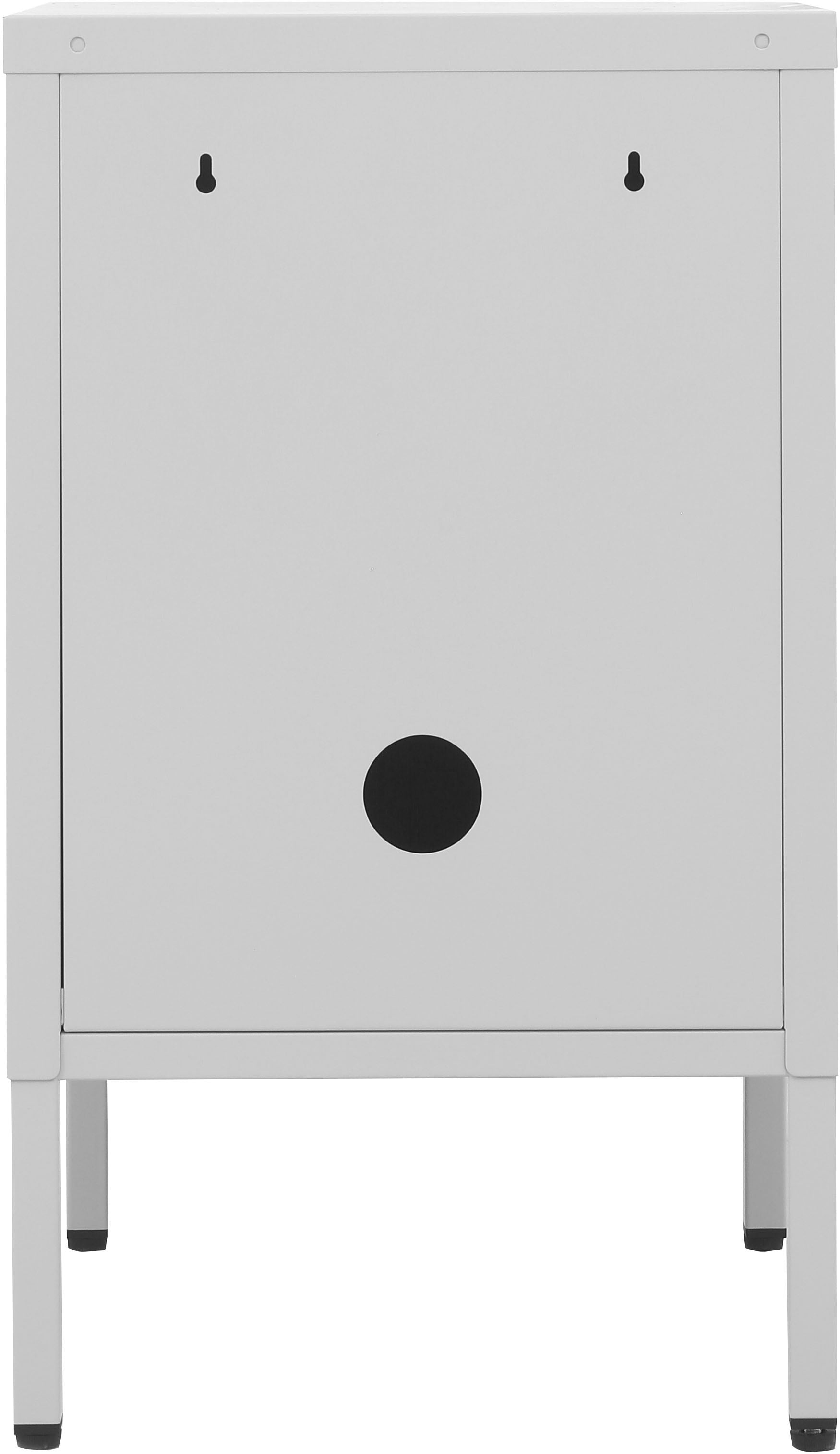 OTTO home Nachtkommode »Nachttisch Nachtkonsole Beistelltisch Metallschrank Siena« in 4 Farben aus Metall Stahlschrank Bestseller,  in der Höhe verstellbar, abschließbar