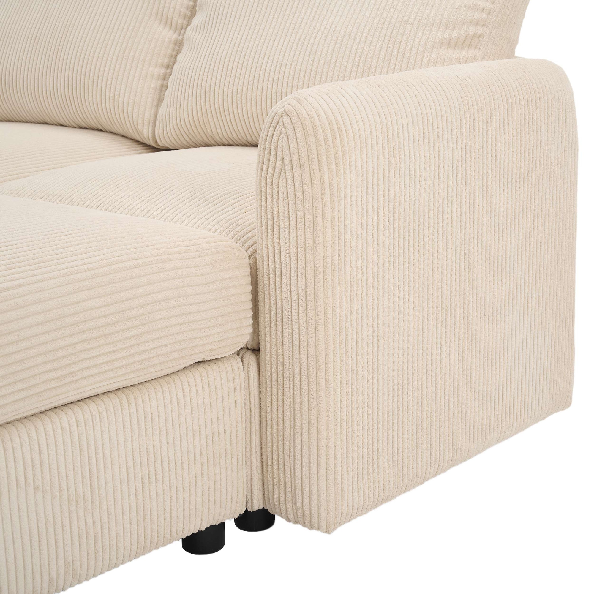 Dorel Home 2-Sitzer »STILHUS Modularsofa mit Stauraum, Breite 155 cm, Cord-Bezug« als Modul oder separat verwendbar - individuell kombinierbar