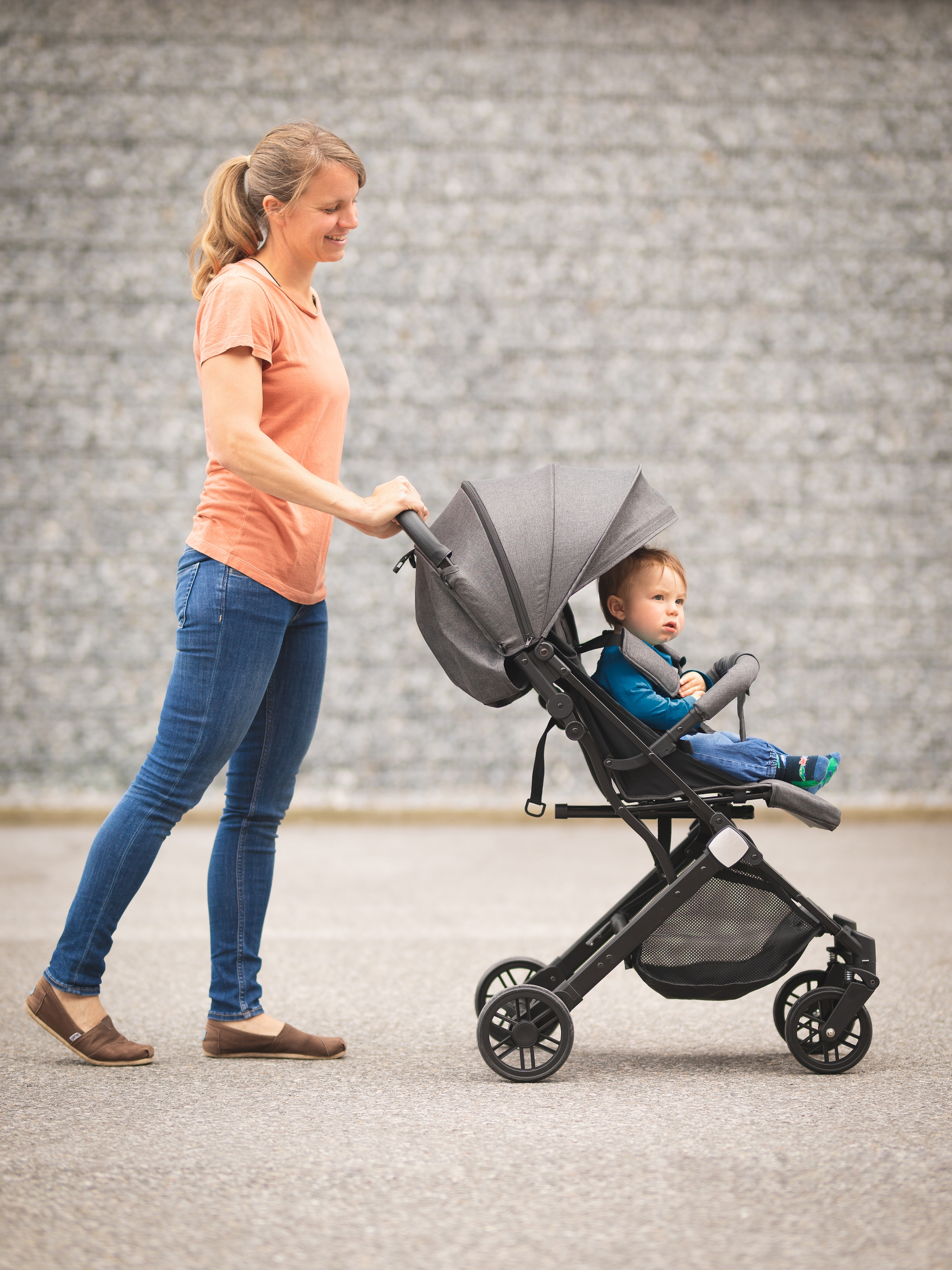 Fillikid Kinder-Buggy »Styler, hellgrau melange«, mit Trolleygriff