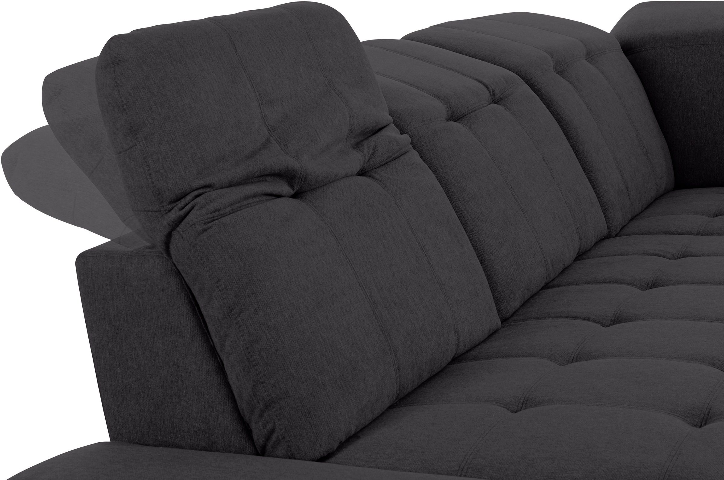 COTTA Ecksofa »Holiday L-Form mit Sitztiefen-, Armteil- und Kopfteilverstellung«, wahlweise mit Bettfunktion & Bettkasten