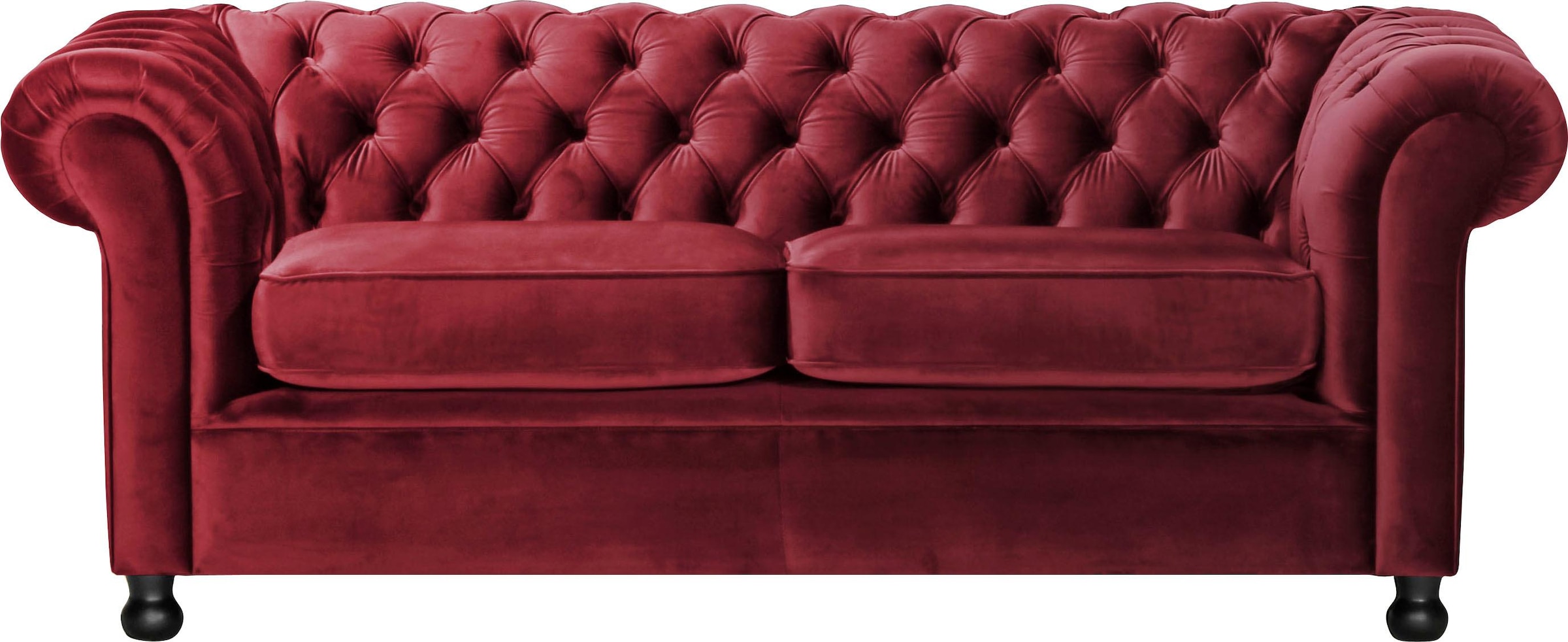 Home affaire Chesterfield-Sofa »Chesterfield Home 3-Sitzer B/T/H: 192/87/75 cn«, mit edler Knopfheftung und typischen Armlehnen