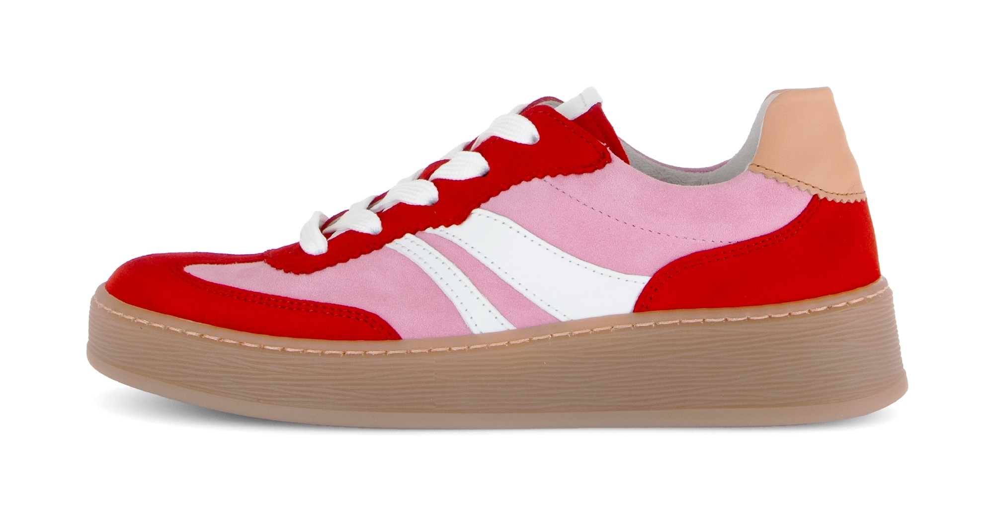 Gabor Plateausneaker »FLORENZ«  Freizeitschuh, Halbschuh, Schnürer, im Retrolook, Weite G (=weit)