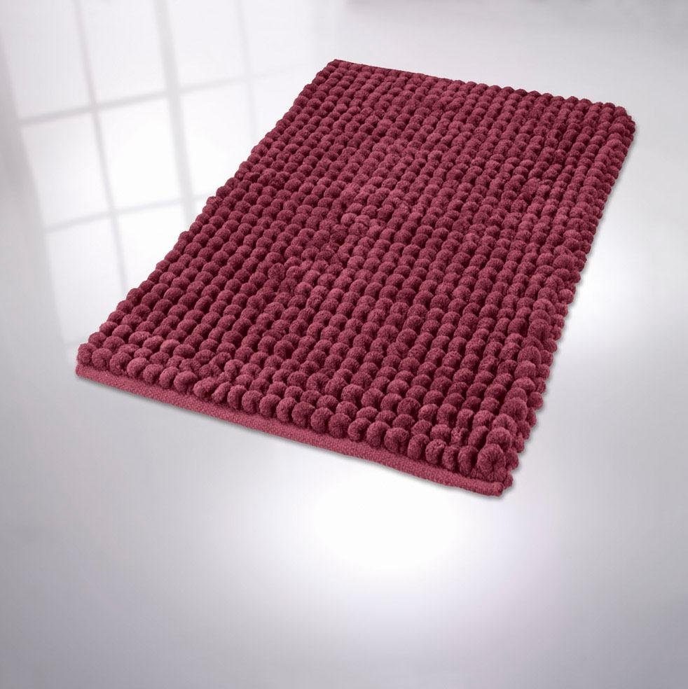 Kleine Wolke Badematte »Celine«, rutschhemmend beschichtet, fußbodenheizungsgeeignet, Badteppich, Uni Farben, waschbar