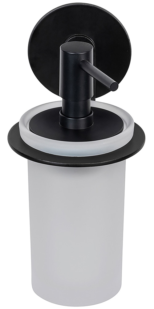 WENKO Seifenspender »Turbo-Loc® Modell Bivio«, Befestigen ohne Bohren, Aluminium-Halterung, 150 ml