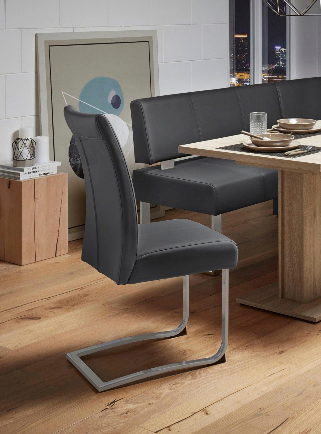 Home affaire Freischwinger »Rab« (Set) 2 Stk.Bezug in verschiedenen Qualitäten, maximale Belastbarkeit 120 kg