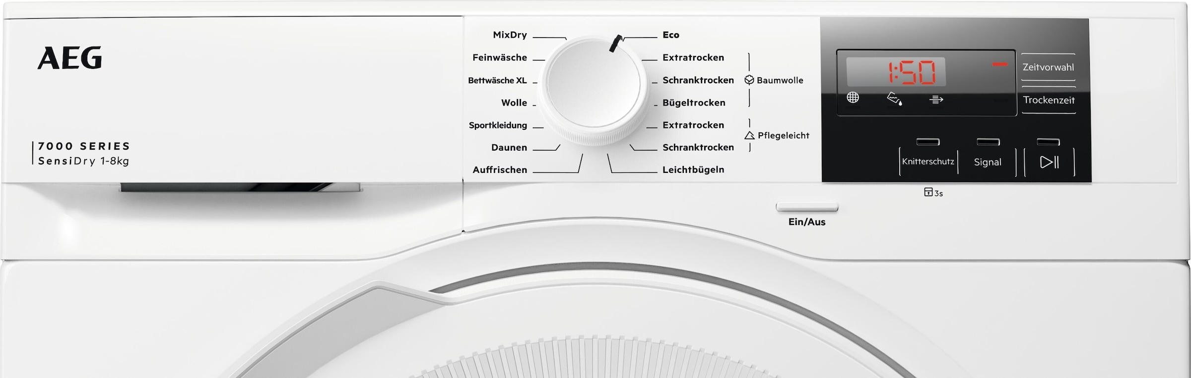 AEG Wärmepumpentrockner »TR7T50580« 7000 SensiDry® SensiDry® Wärmepumpentrockner: schonend trocknen & Energie sparen
