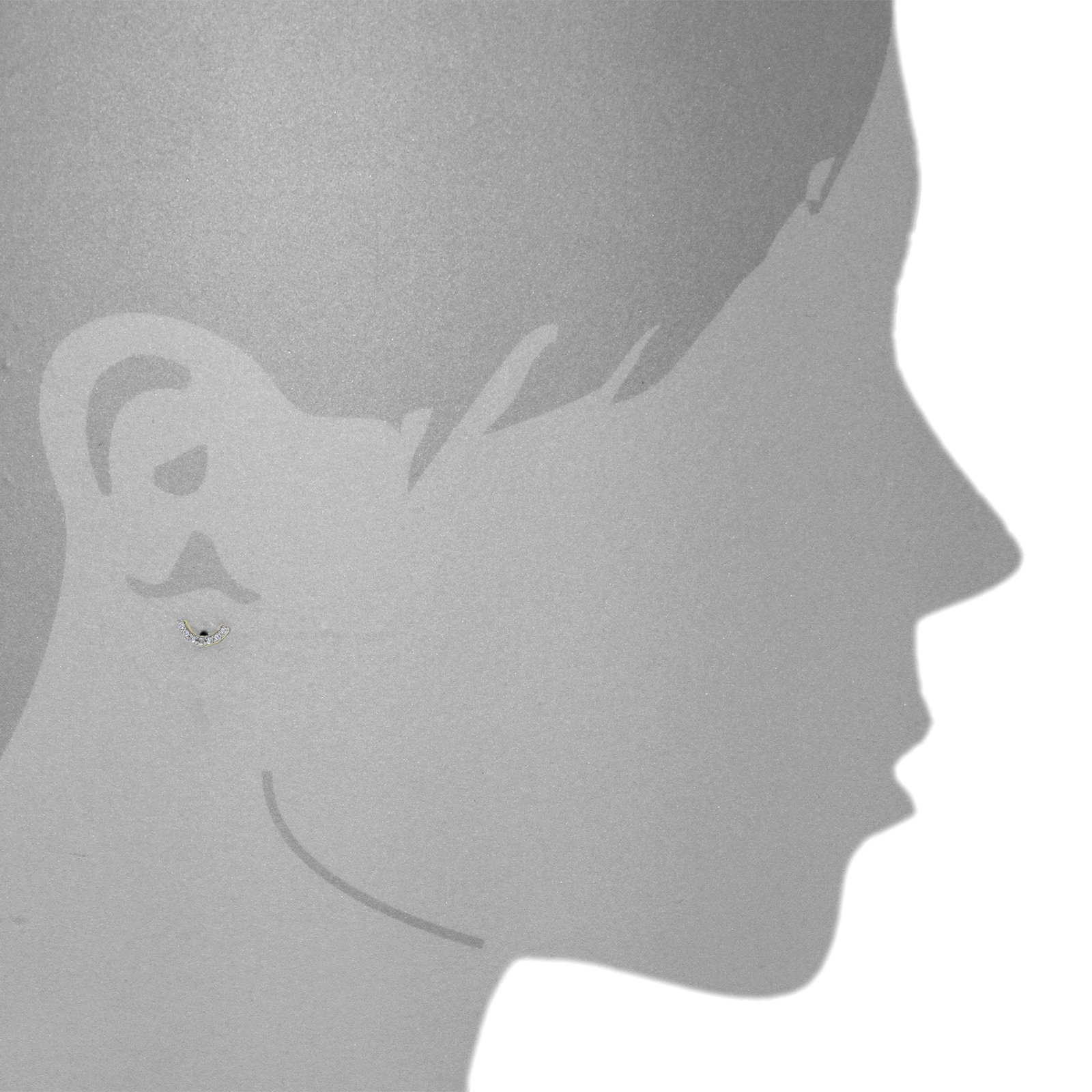 OSTSEE-SCHMUCK Paar Ohrstecker »- Brenda - Gold 333/000 - Zirkonia«