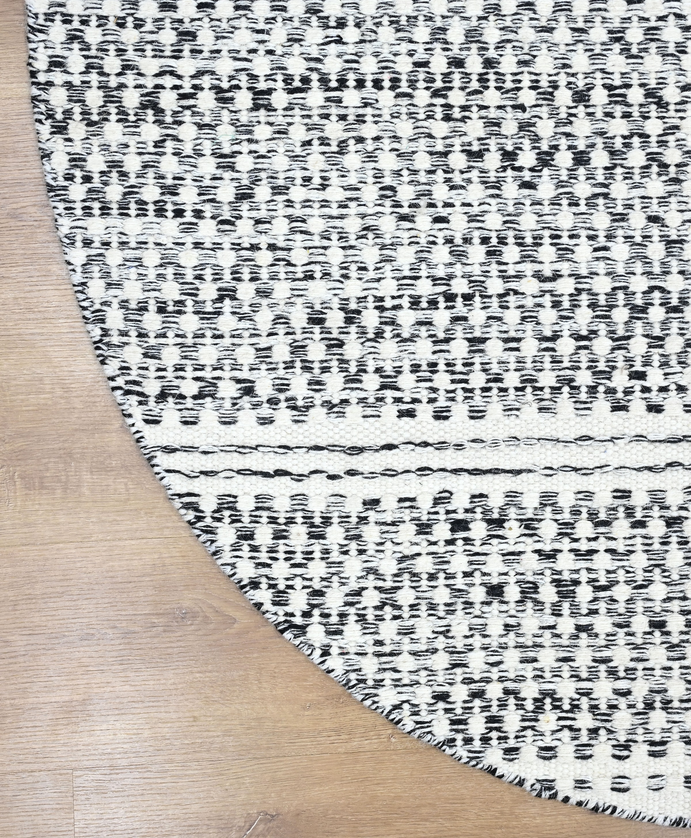 Myflair Möbel & Accessoires Wollteppich »Wooly Nature« rund 10 mm Höhe Handwebteppich, reine Wolle, Scandi Design, handgewebt, Wohnzimmer