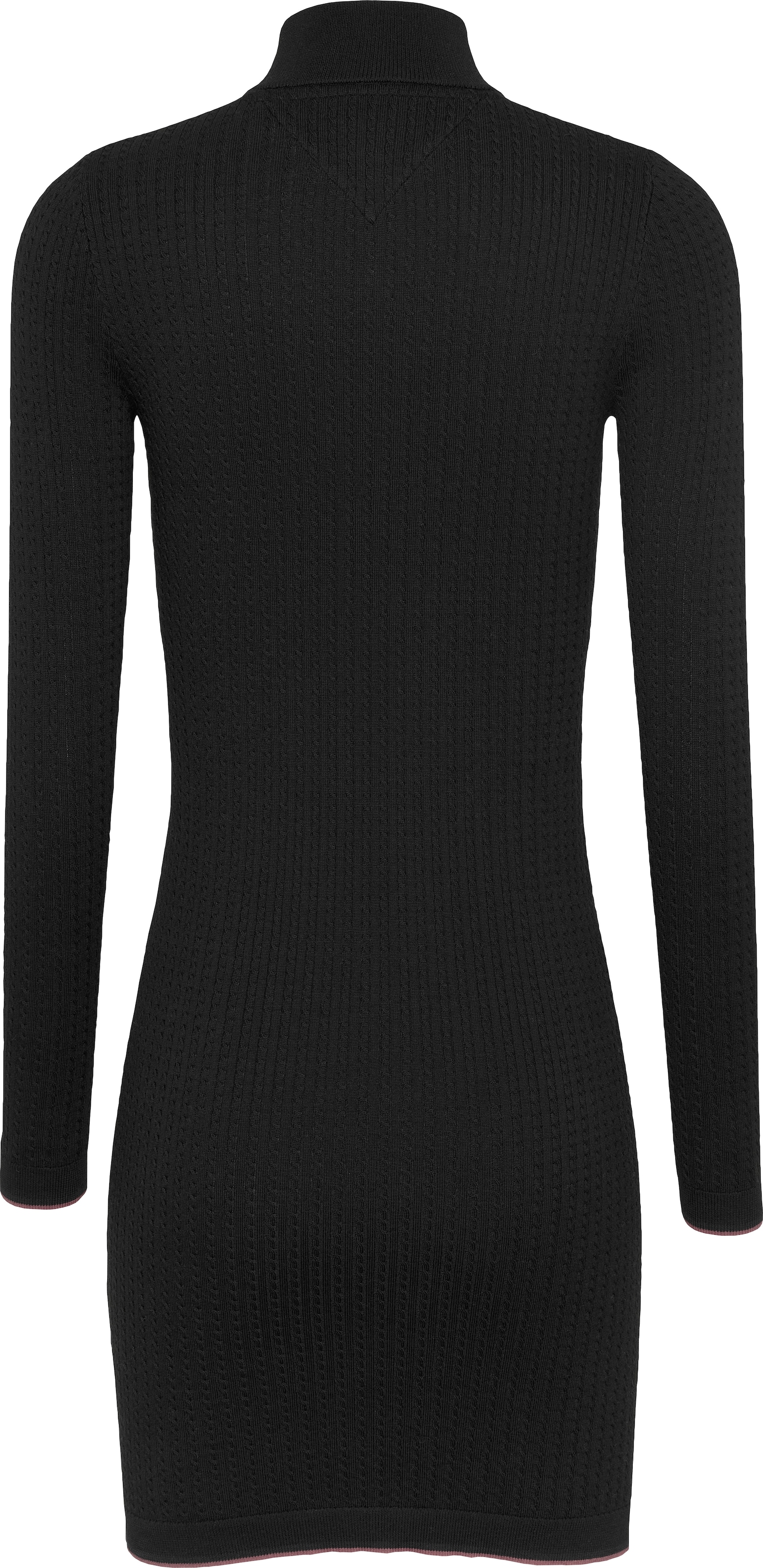 Tommy Jeans Strickkleid »TJW 1/4 ZIP SWEATER CABLE DRESS«, mit Zopfmuster