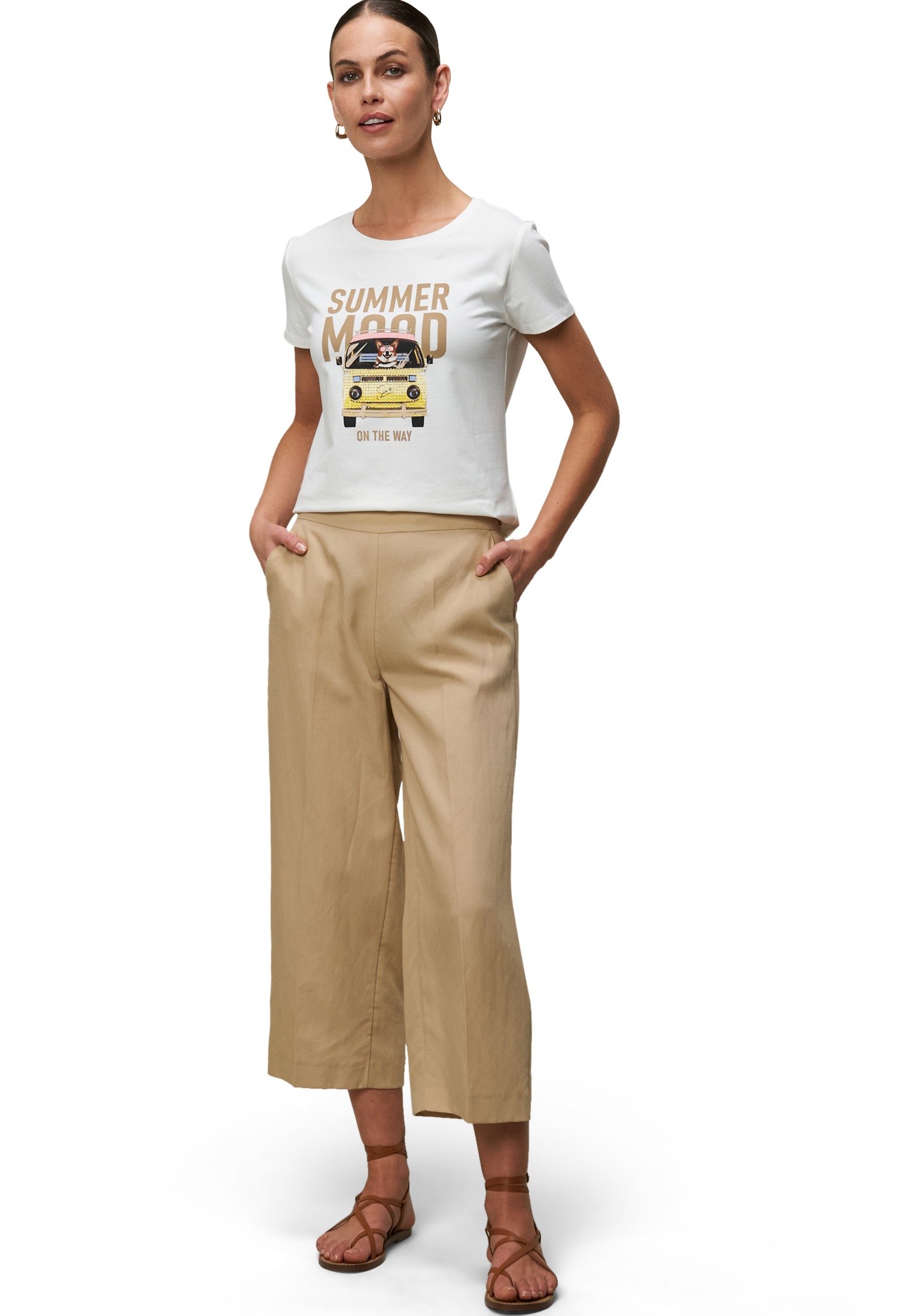 Zero T-Shirt »Shirt mit Summer Mood Print«