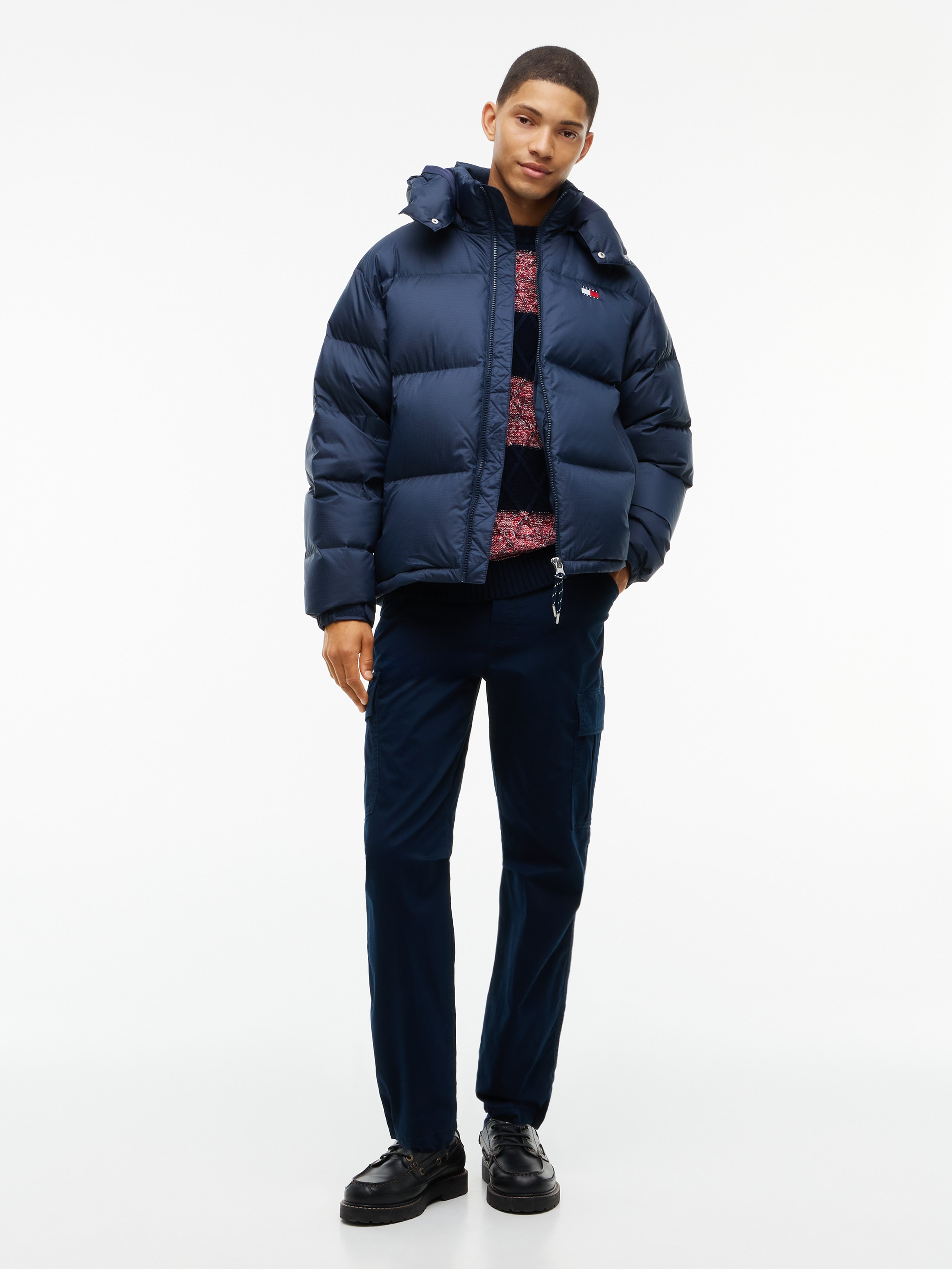 Tommy Jeans Steppjacke »ALASKA DOWN PUFFER« mit Kapuze Daunenjacke Regular fit mit abnehmbarer Kapuze