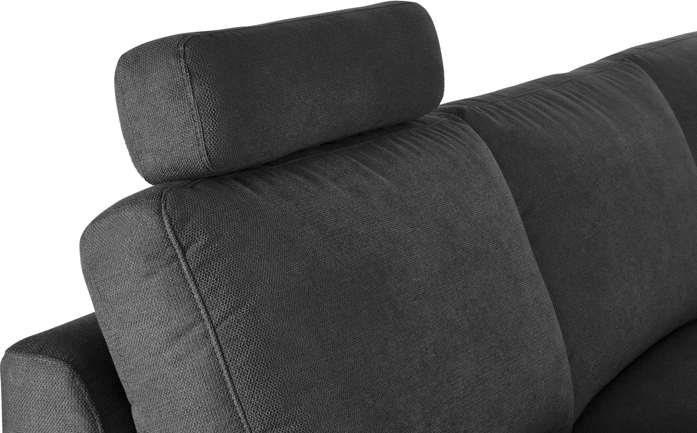 3C Candy Ecksofa »Lecce, wahlweise PUR-Schaumstoff oder Tonnentaschenfederkern«, Bett im 2,5-Sitzer, teilmotorische Schlaffunktion im Longchair, L-Form