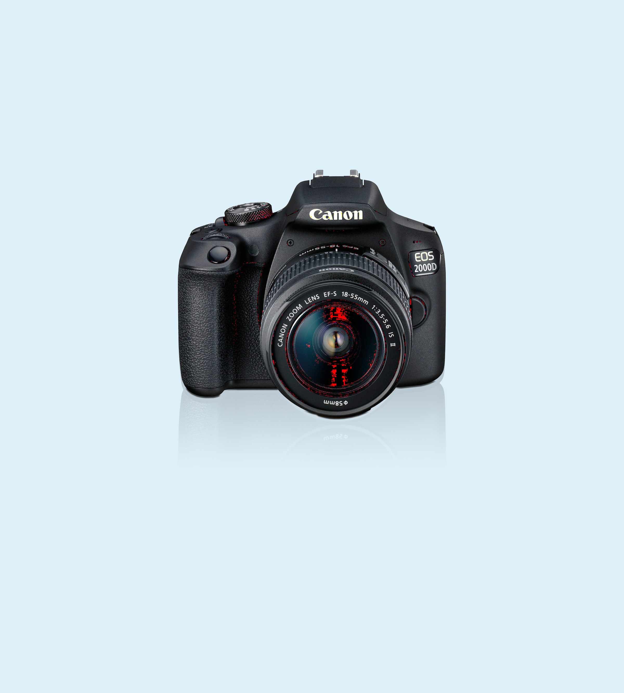 24,1 Canon II, IS 18-55 bei IS (Wi-Fi), Spiegelreflexkamera »EOS NFC- 18-55 MP, WLAN EF-S Kit«, Objektiv inkl. II 2000D EF-S