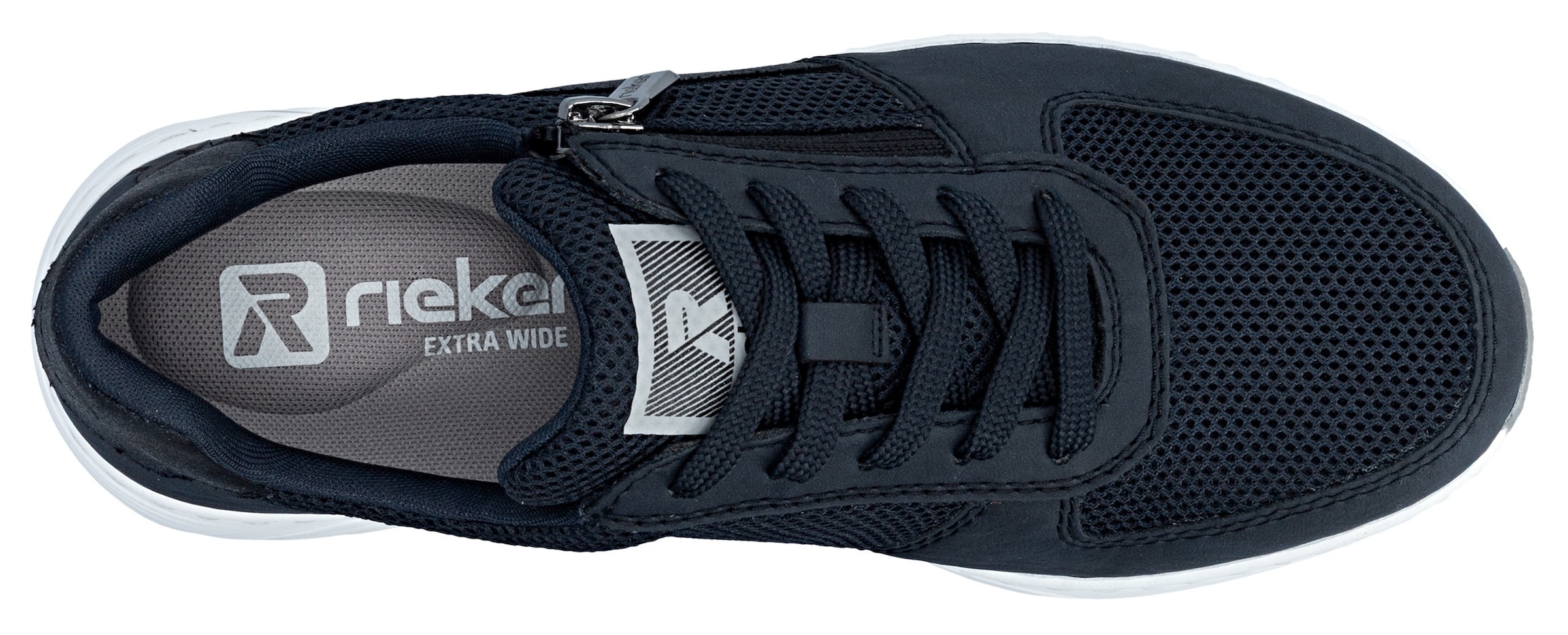 Rieker Sneaker  Schnürschuh, Halbschuh, Freizeitsneaker mit Reißverschluss