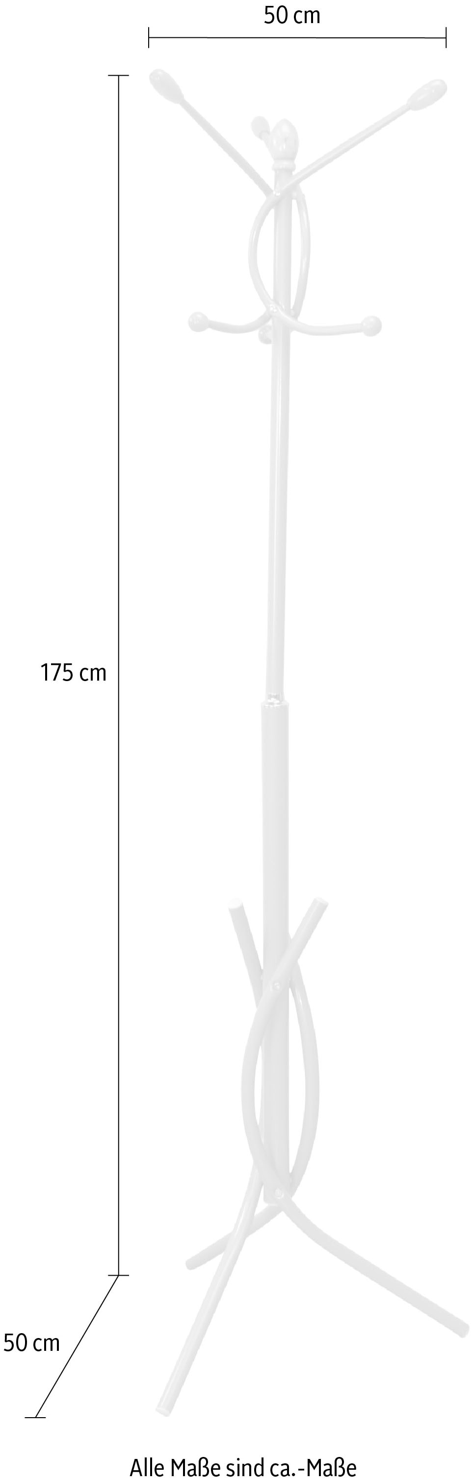 INOSIGN Garderobenständer, aus Metall, Höhe 175 cm, 6 Haken