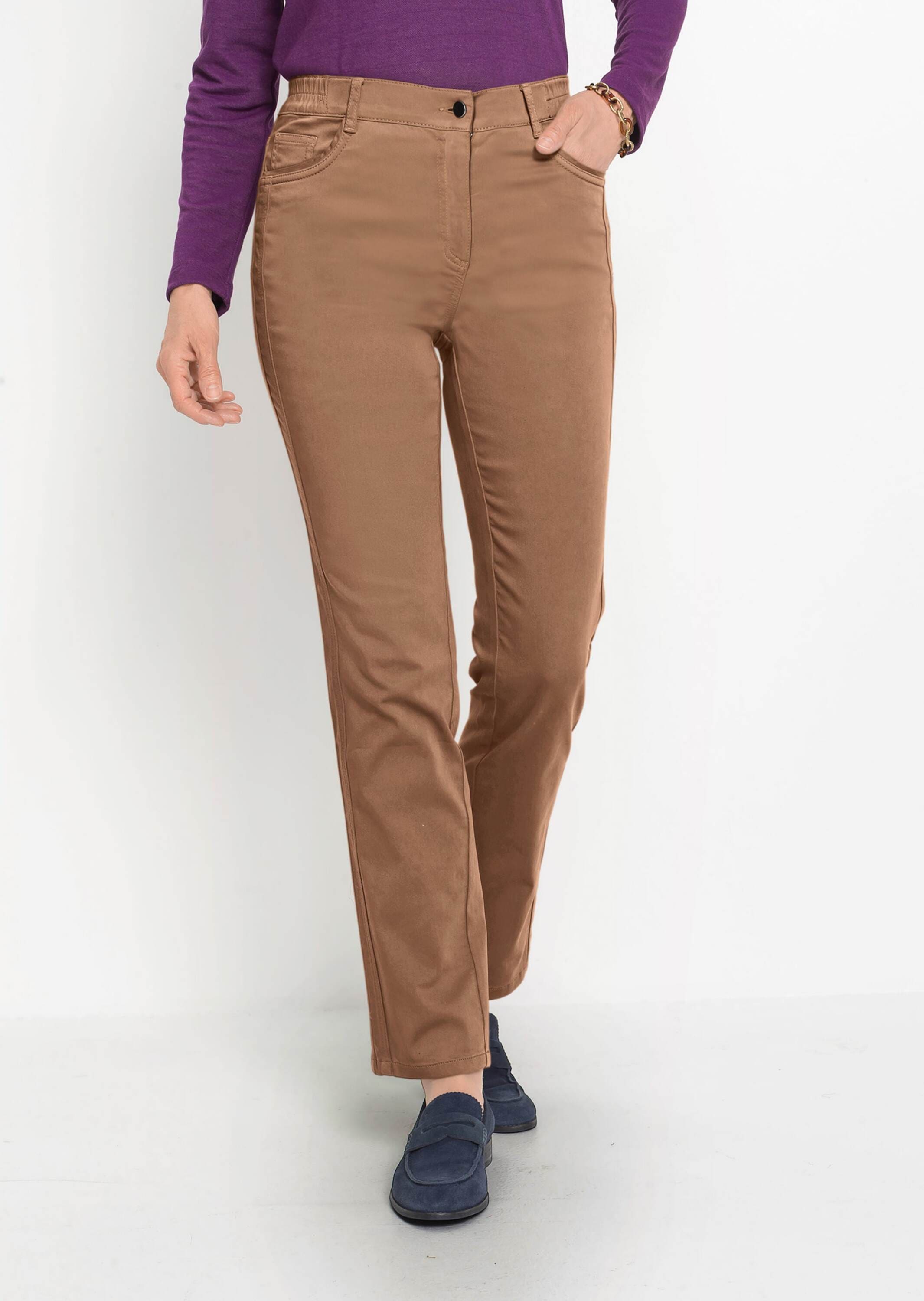 GOLDNER 2-in-1-Hose »Kurzgröße Hose Carla in jeanstypischer Form und trendstarker Farbe«  Ohne