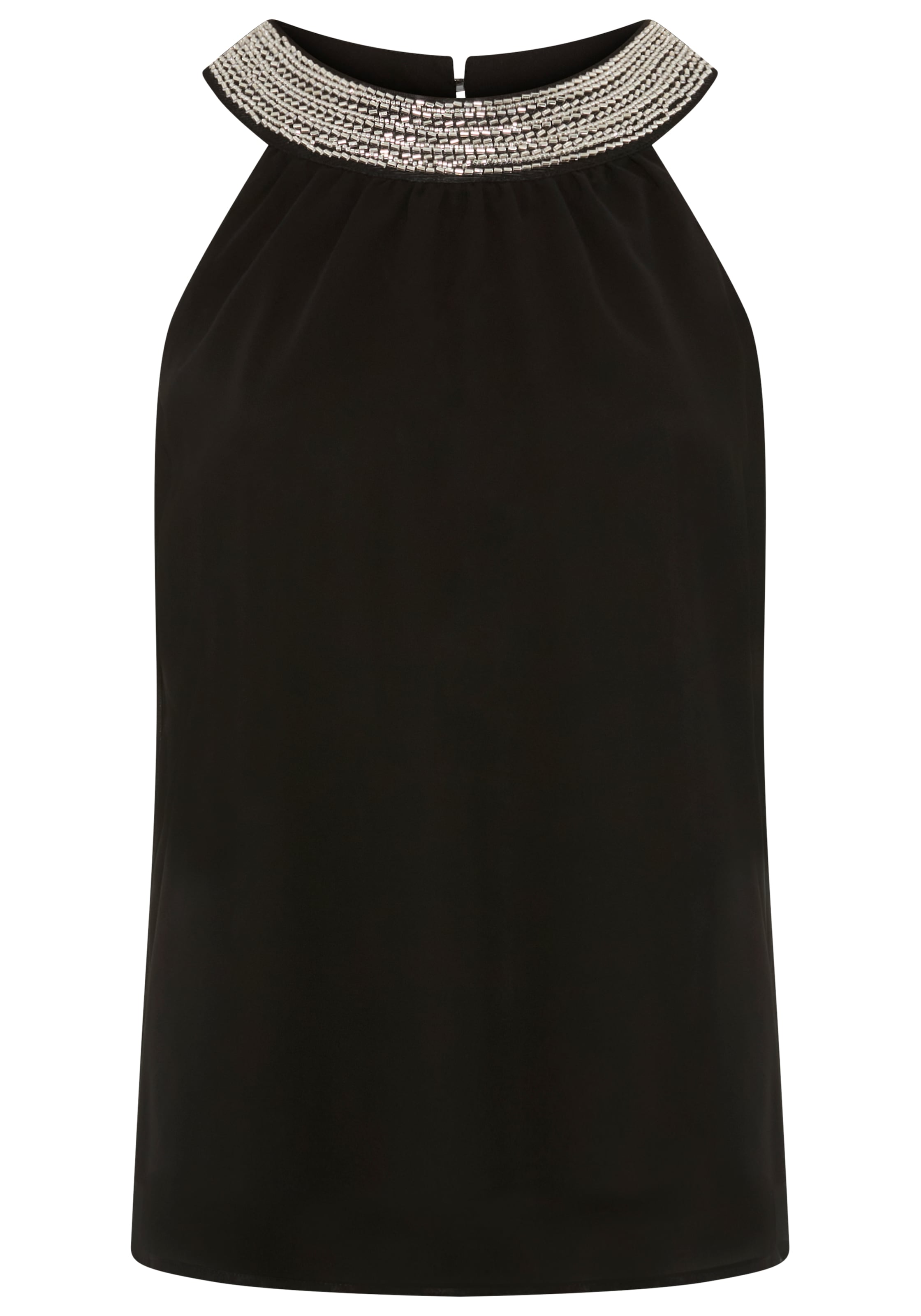 Laura Scott Blusentop mit Rundhalsausschnitt, A-Linie, hüftlange Schnittform