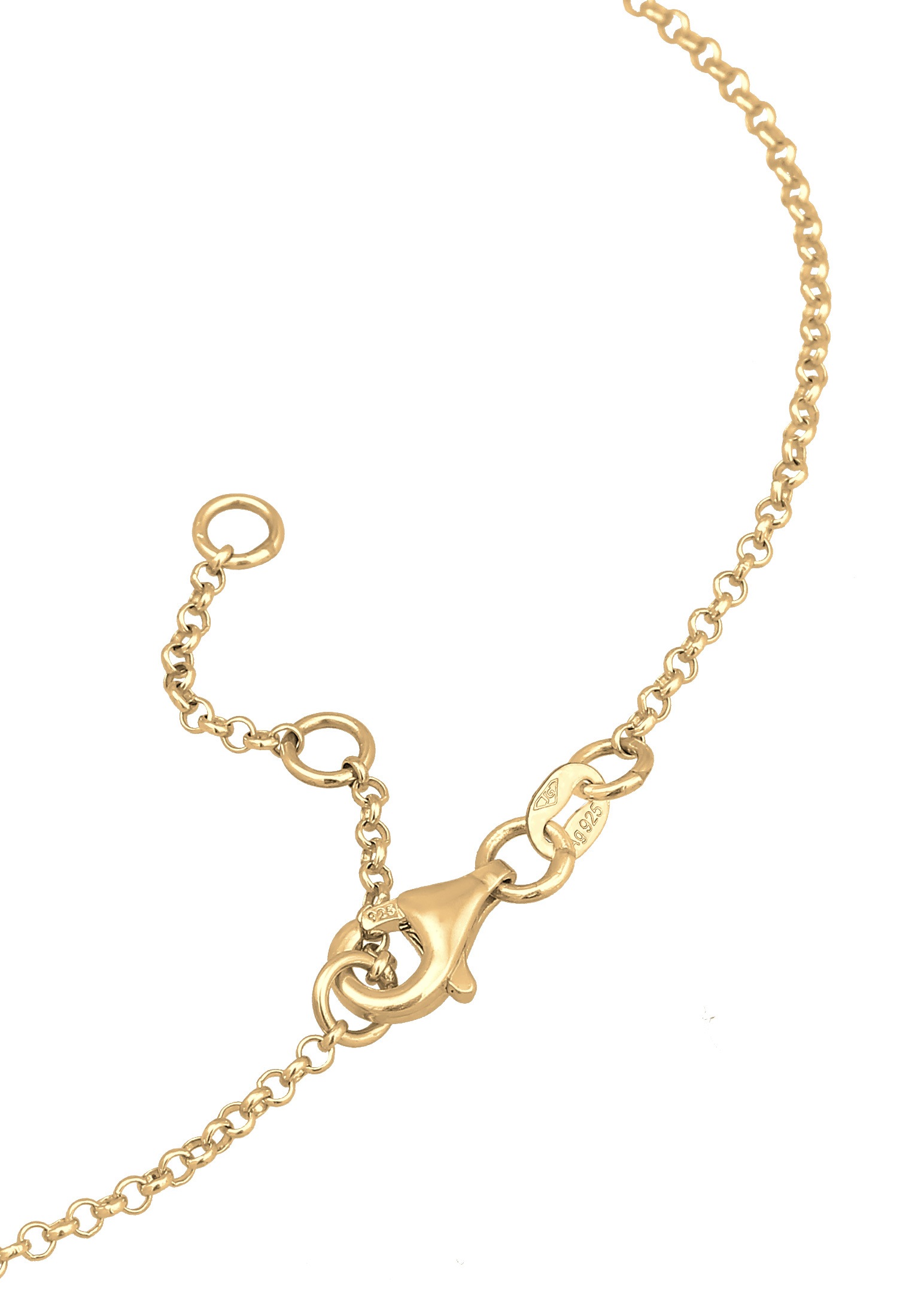 Elli Fußkette »Fußschmuck Schleife Glas Kristalle Weiß Klassisch 925 Sterling Silber«