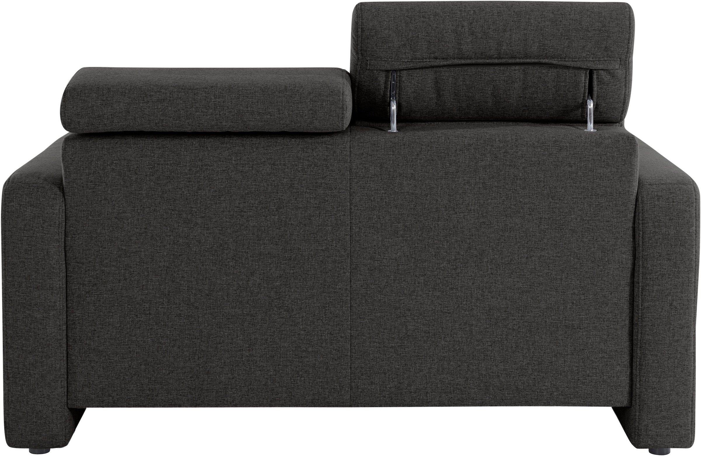 sit&more 2-Sitzer »Bologna« inklusive Kopfteilverstellung und Federkern