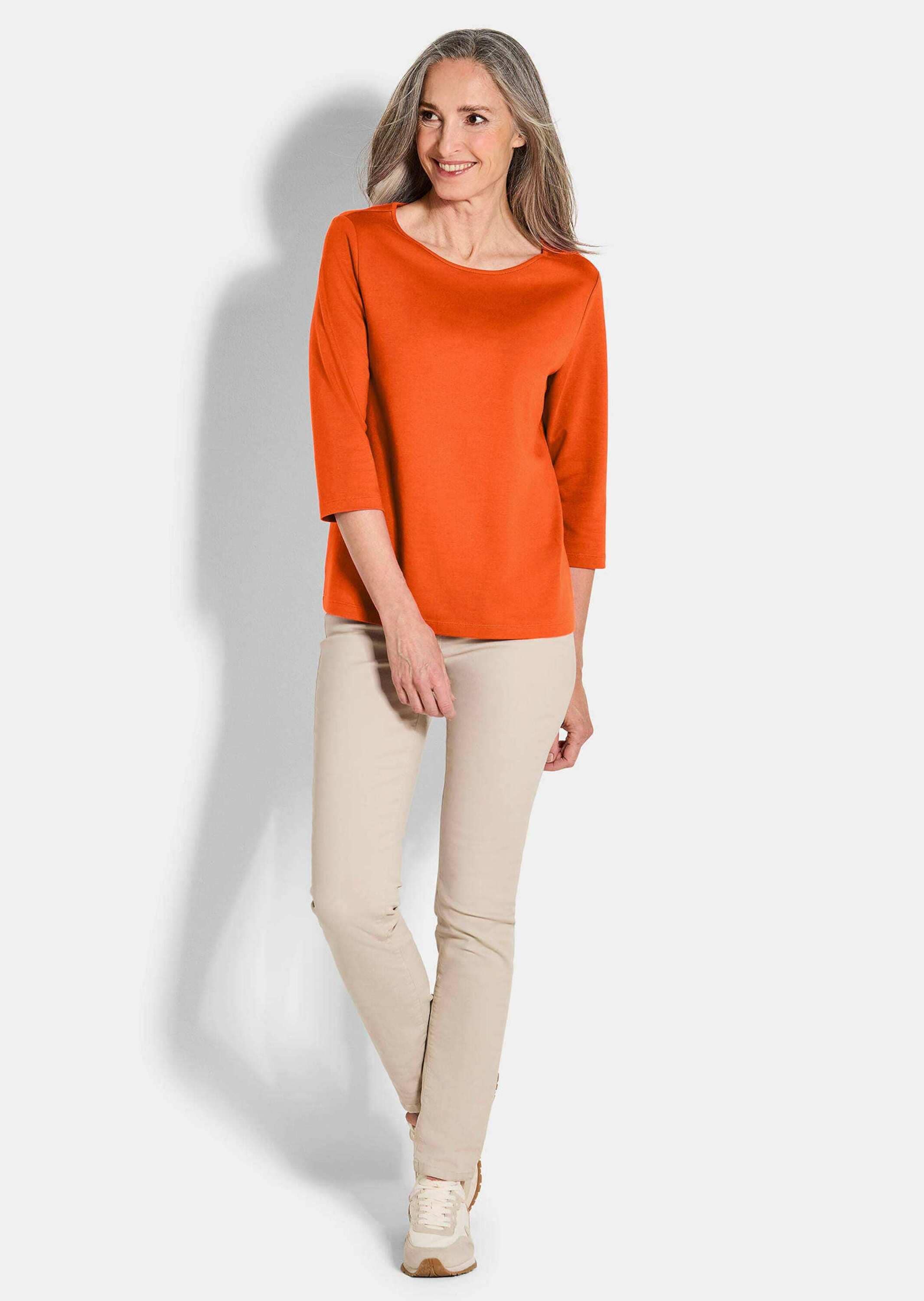 GOLDNER Kurzarmshirt »Basic Shirt mit U-Boot-Ausschnitt« U-Boot-Ausschnitt