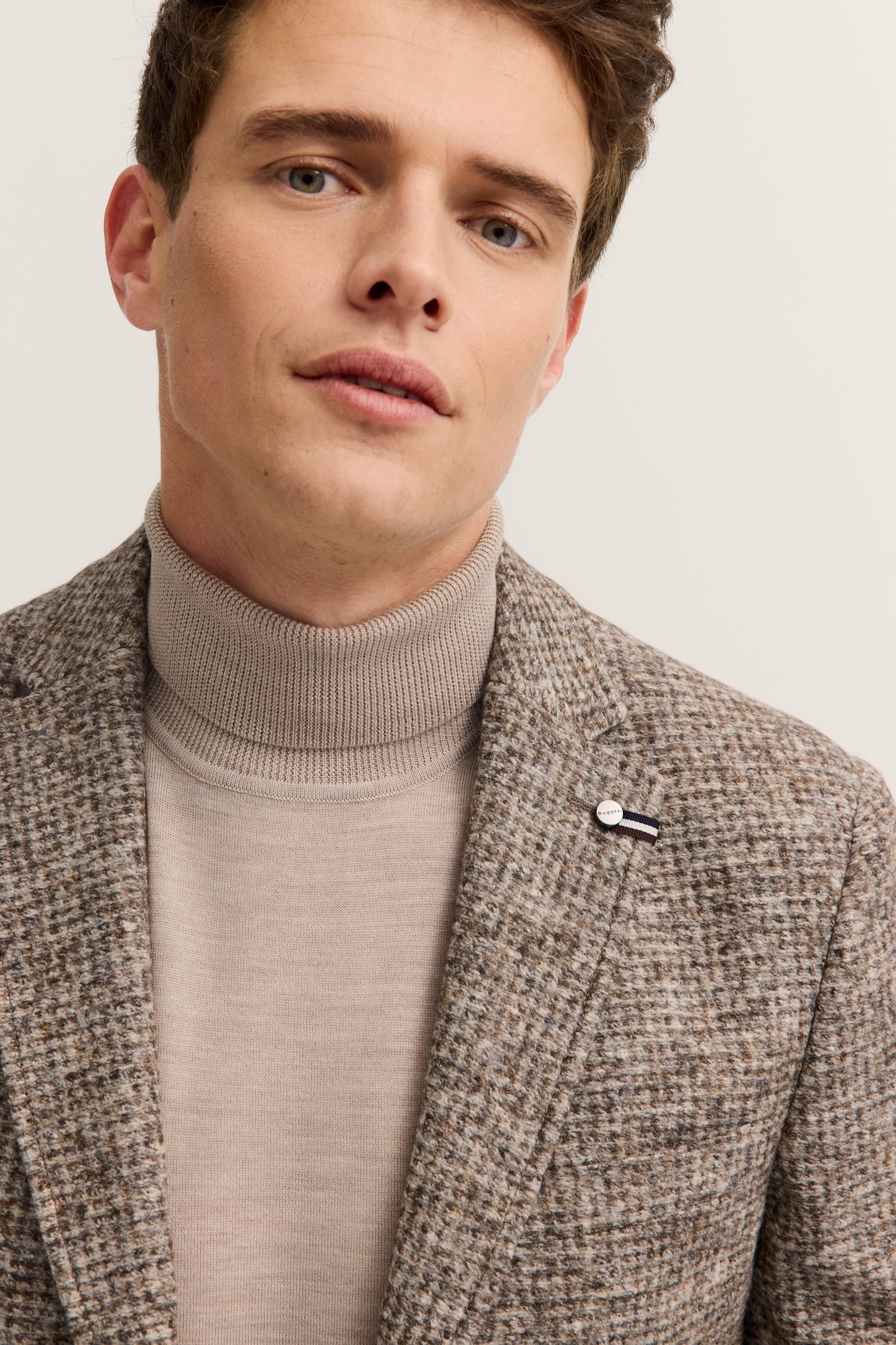 bugatti Sakko »Modern Fit« Jersey mit Stretch mit Klein-Dessin