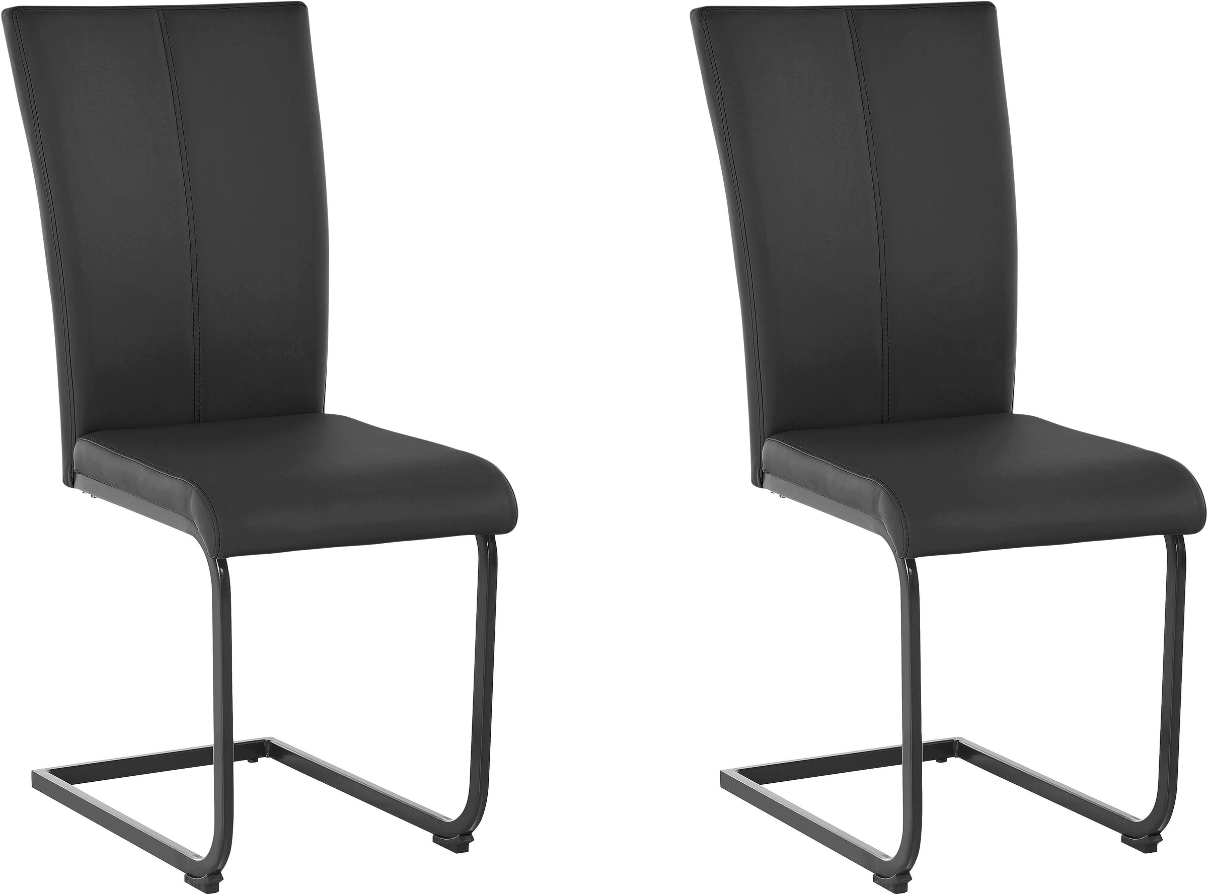 Home affaire Freischwinger »Oliver«, (Set), 2 St., Kunstleder, Stuhl belastbar bis 120 Kg
