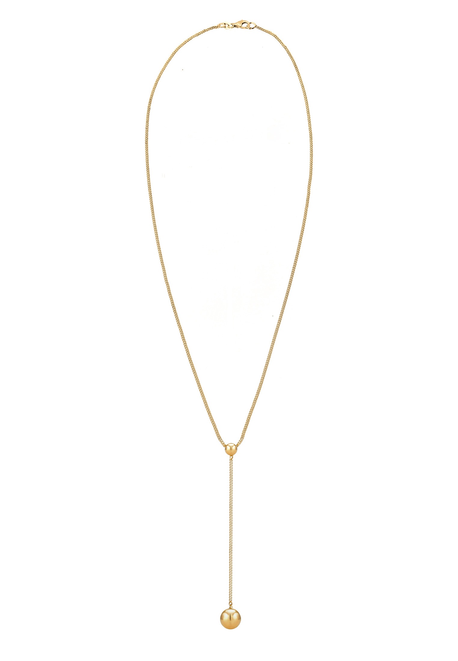 Elli Y-Kette »Halskette Y-kette Basic Kugeln Geo 925 Silber, vergoldet«