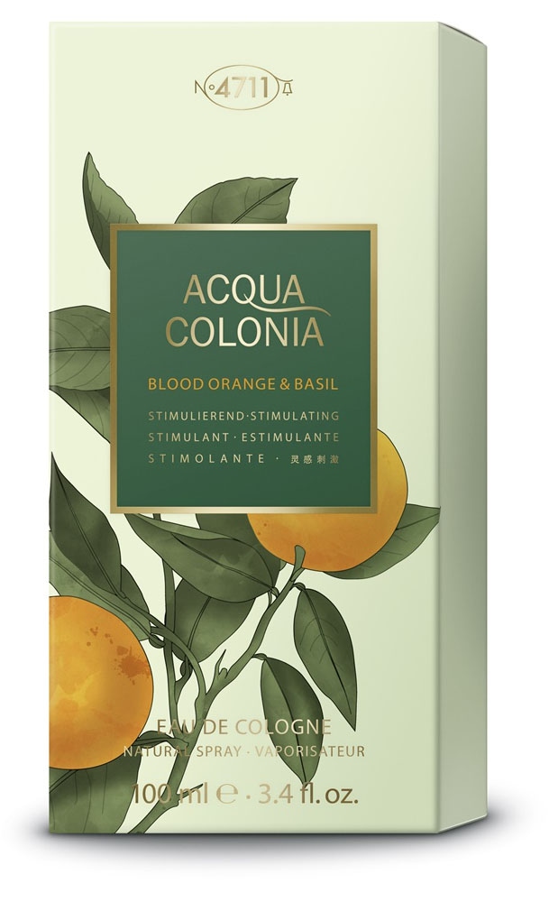 4711 Eau de Cologne »4711 Acqua Colonia BLOOD ORANGE&BASIL EAU DE COLOGNE NATURAL SPRAY«, (Packung, 1 tlg.)