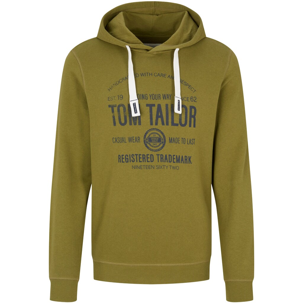 TOM TAILOR Kapuzensweatshirt, mit großem Logoprint