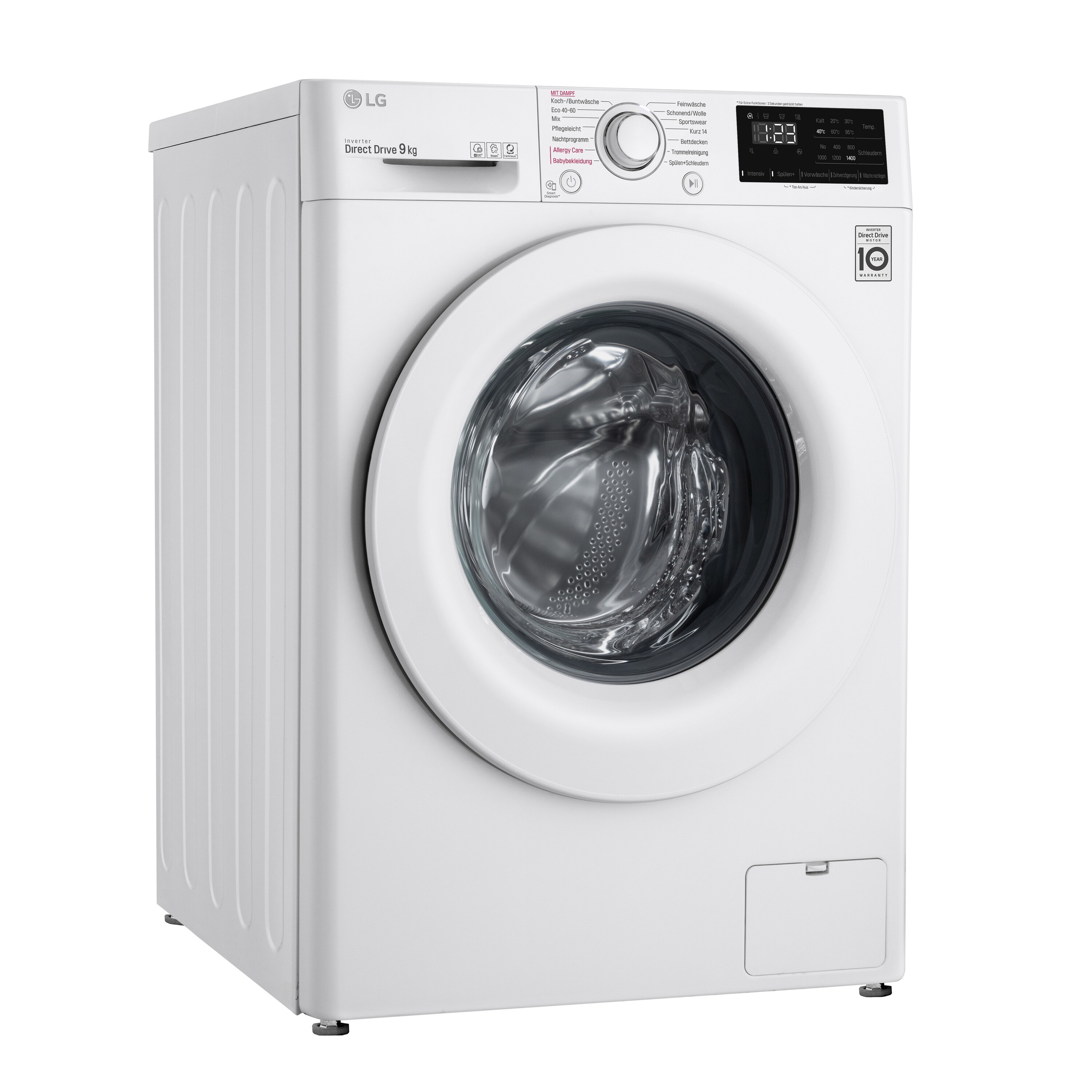 LG Waschmaschine »LG F4 F4WV309S0.ABWQWDG, U/min XXL kg, 3 9 Garantie mit WV Jahren 1400 309S0«