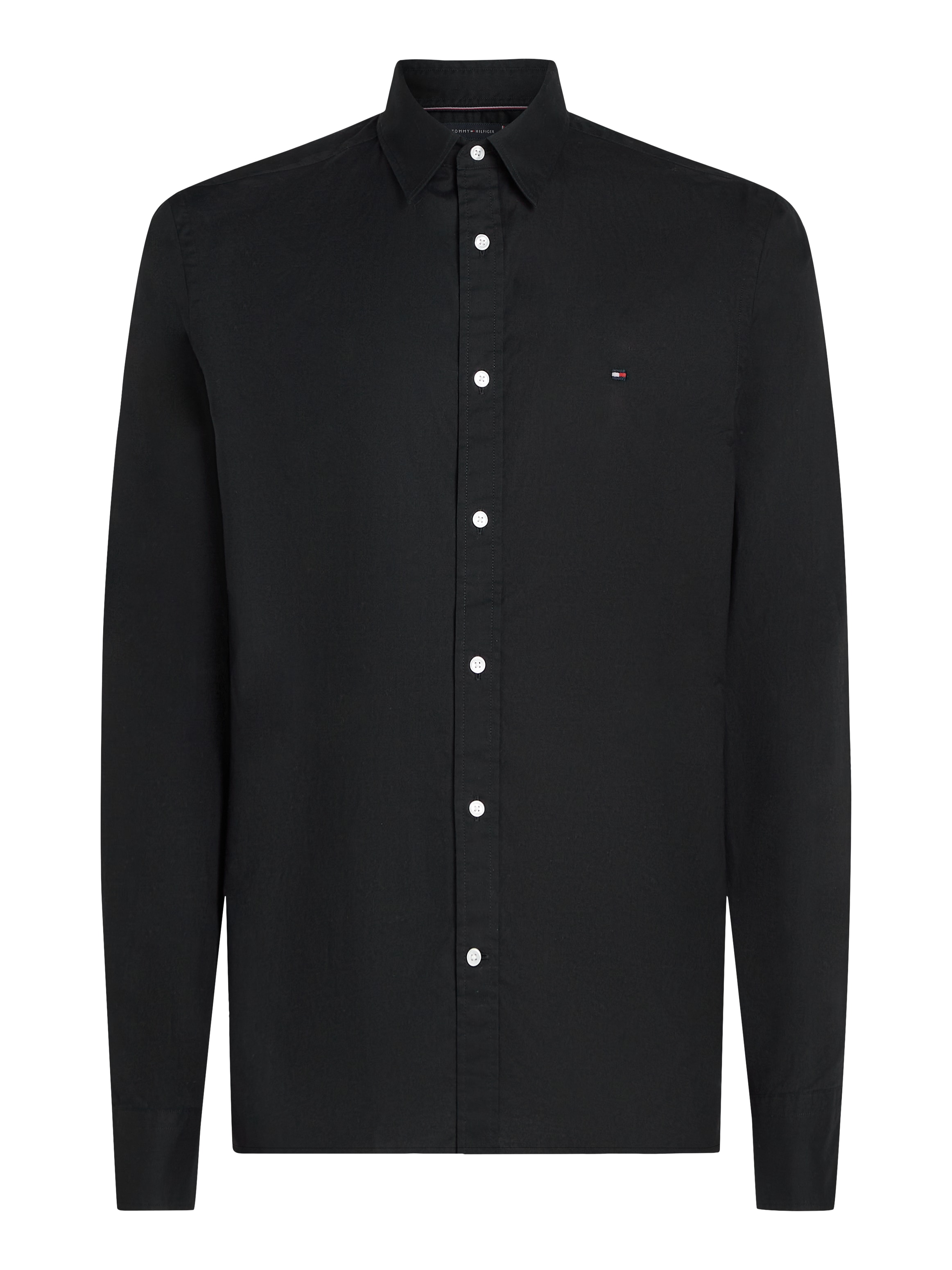 Tommy Hilfiger Businesshemd »FLEX POPLIN KENT COLLAR SF SHIRT«, mit Logostickerei