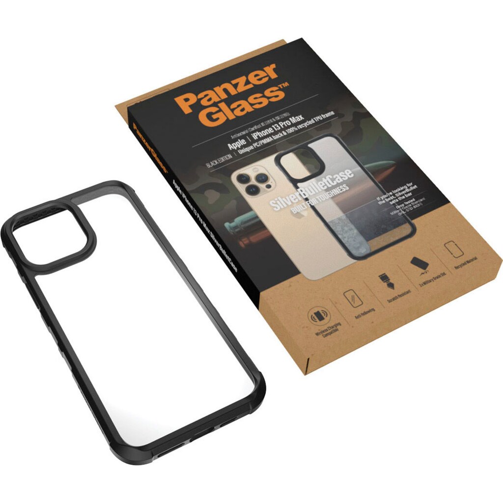 PanzerGlass Smartphone-Hülle »SilverBullet Case iPhone 13 Pro Max«, iPhone 13 Pro Max, 17 cm (6,7 Zoll)