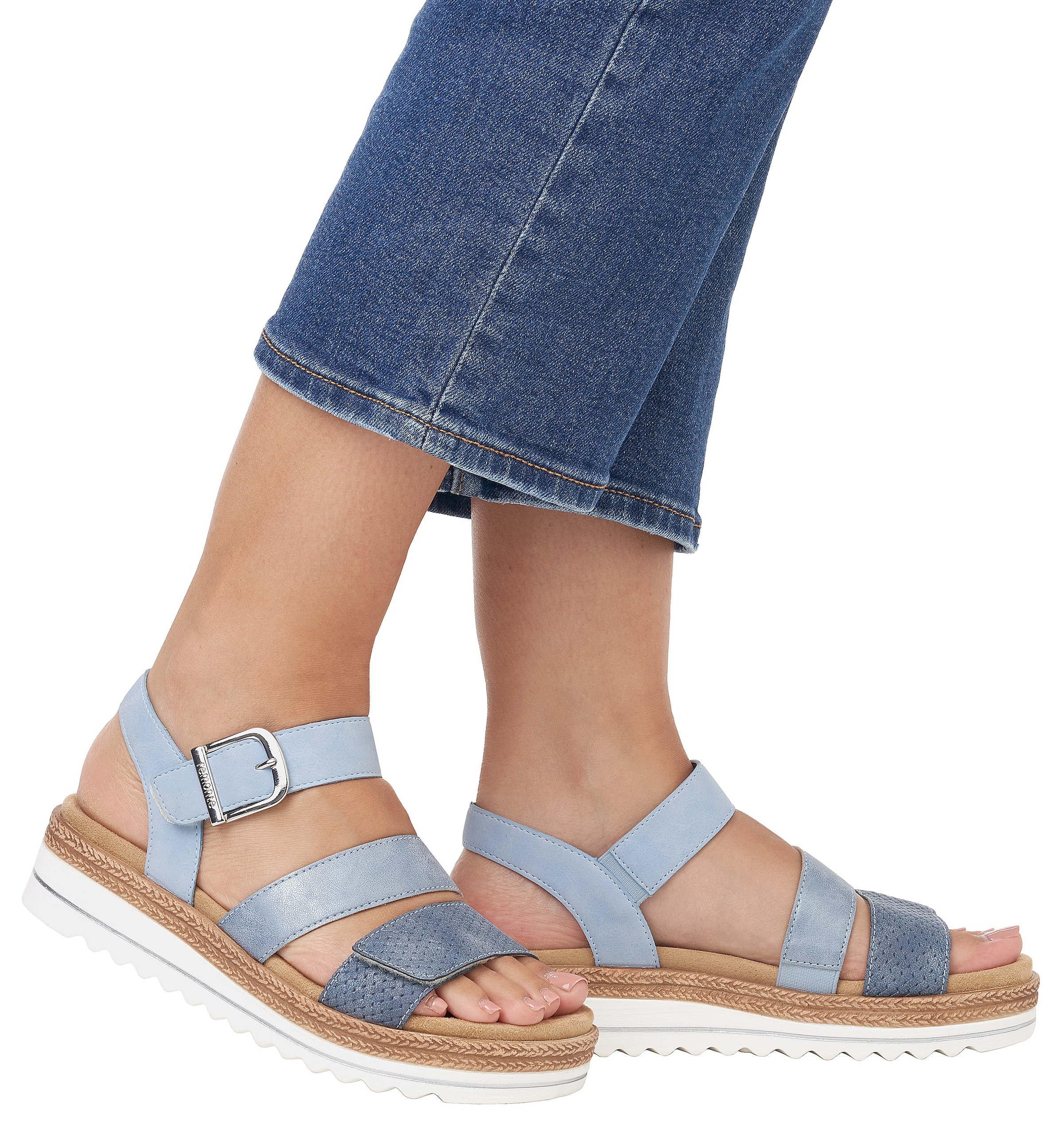 Remonte Keilsandalette, Keilabsatz, Sommerschuh, Sandale in veganer Verarbeitung