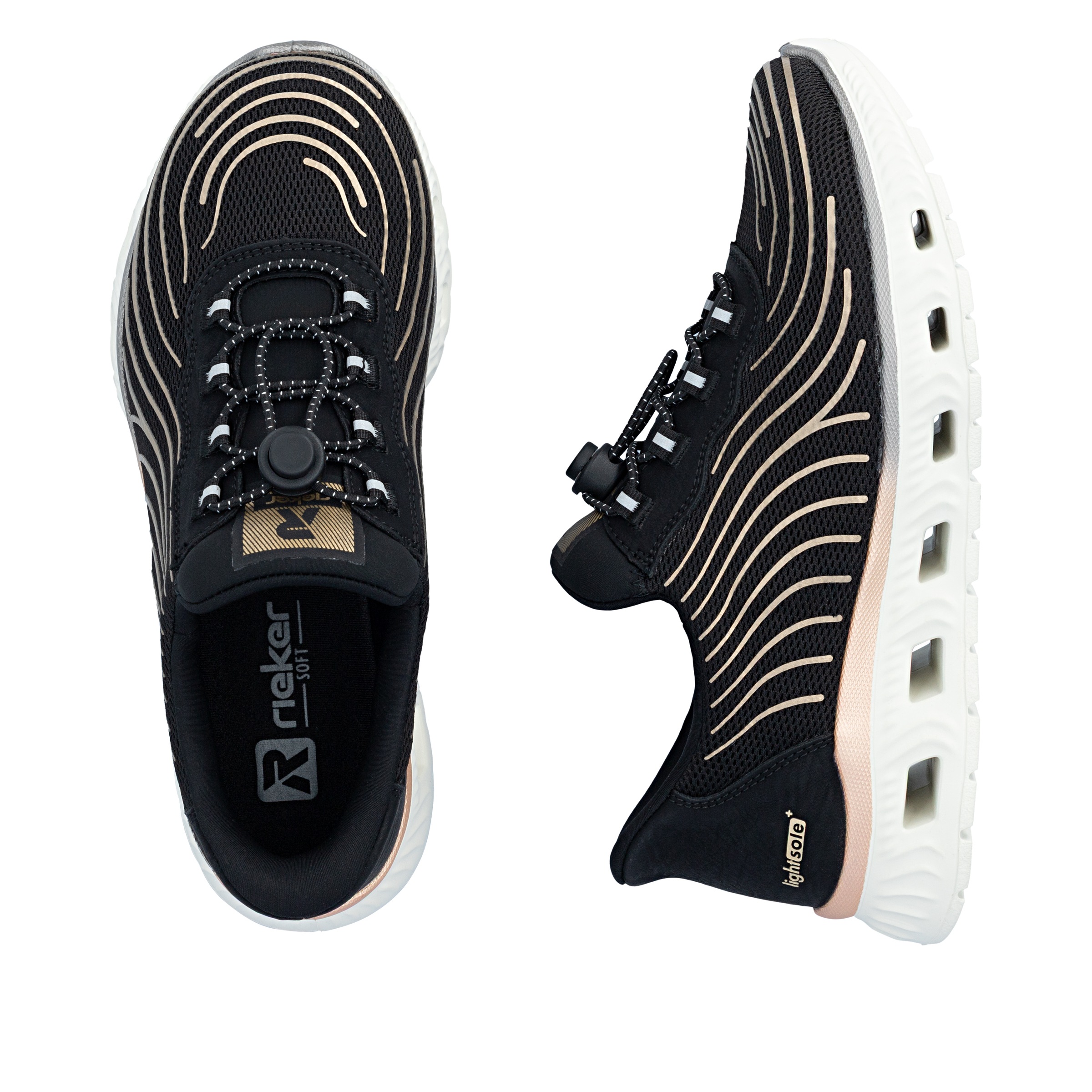 Rieker Plateausneaker »Ready2GO«  Sport-Sneaker, Freizeitschuh, Halbschuh mit Schnellverschluss