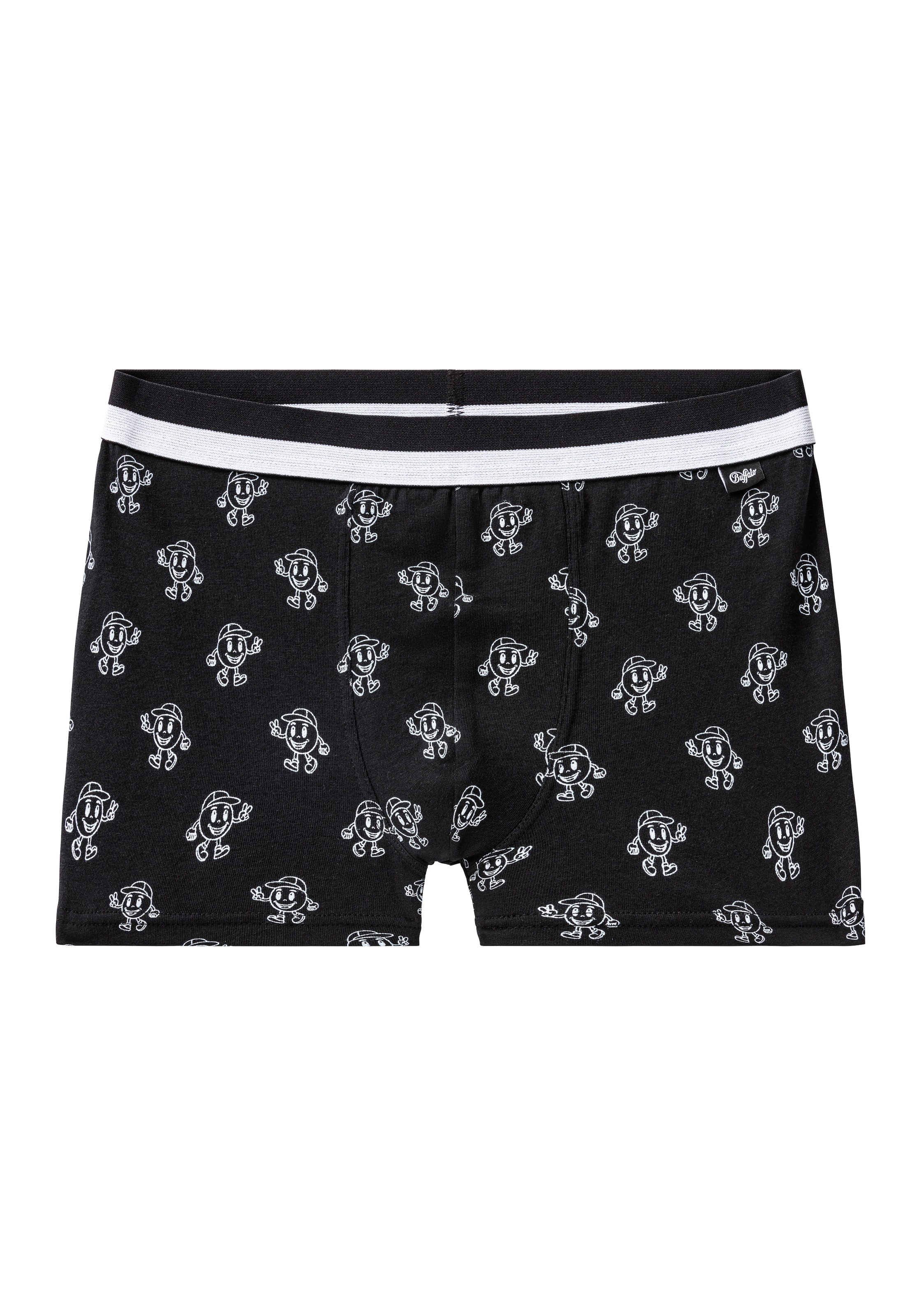 Buffalo Boxer »Boxershorts für Jungen« Packung, 4 Stk. mit witzigen Icons bedruckt