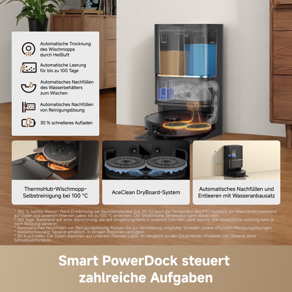 Dreame Saugroboter »L50 Ultra AE« Basisstation, App-Steuerung
