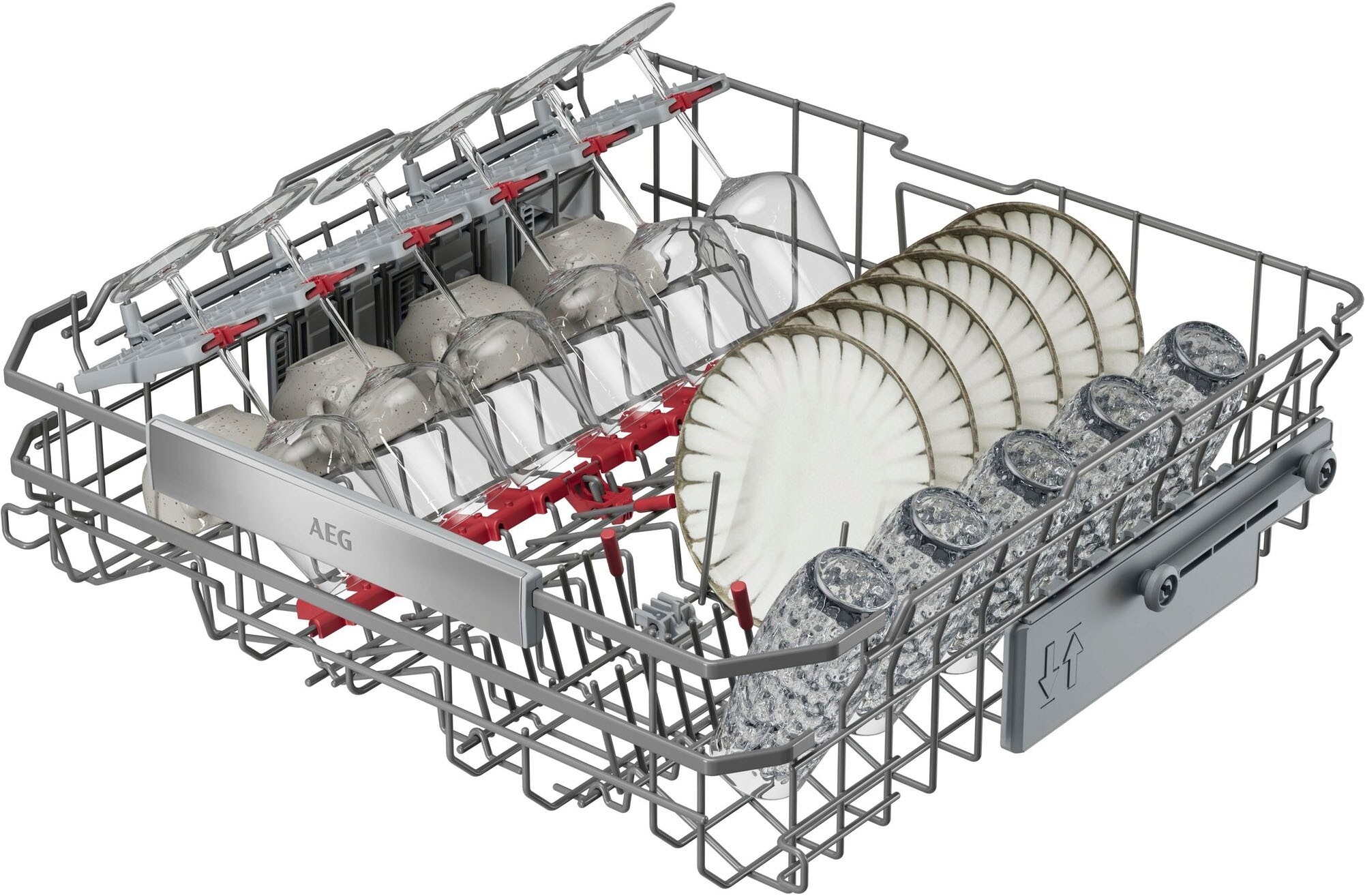 AEG vollintegrierbarer Geschirrspüler Serie 8000, 60 cm, WiFi »GI8200A2TC« 14 tlg. Maßgedecke Leise Spülmaschine 38 dB kraftvoll gegen Eingebranntes bei 8,4l Wasser