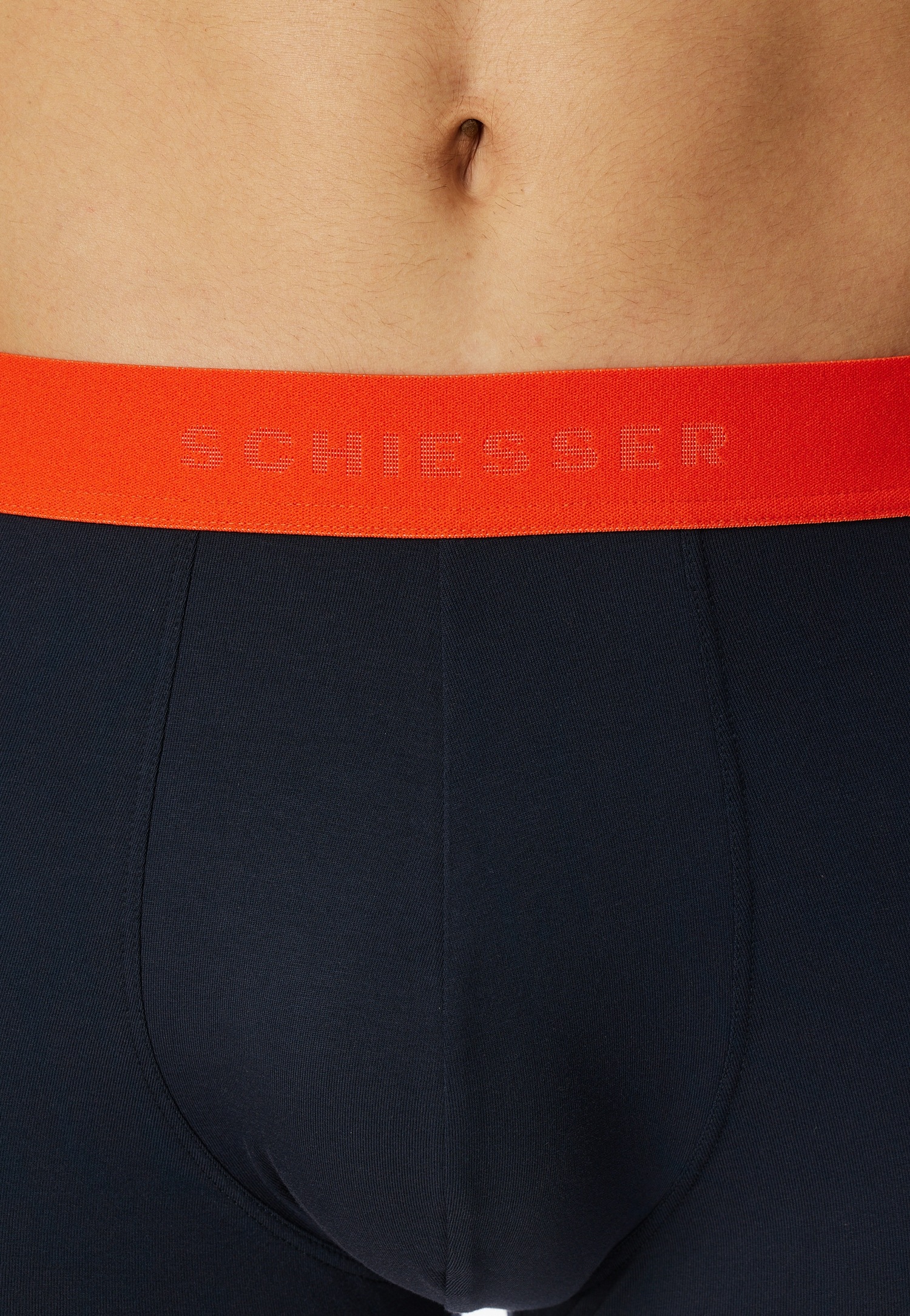 Schiesser Boxershorts »"95/5"«, (3er Pack), mit farbigem Logobund