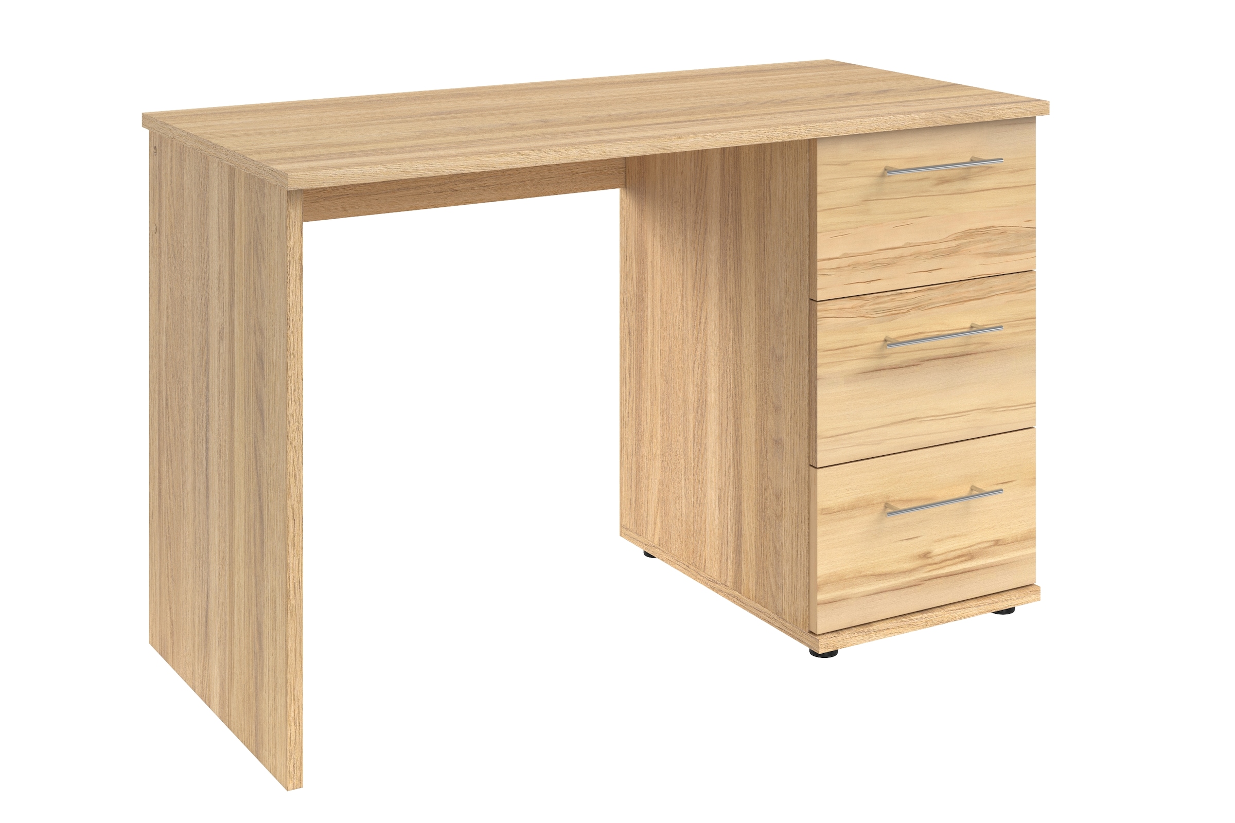 VOGL Möbelfabrik Schreibtisch »Tobi, optional mit Tastaturauszug,«, mit 3 Schubkästen, Breite 115 cm, Made in Germany