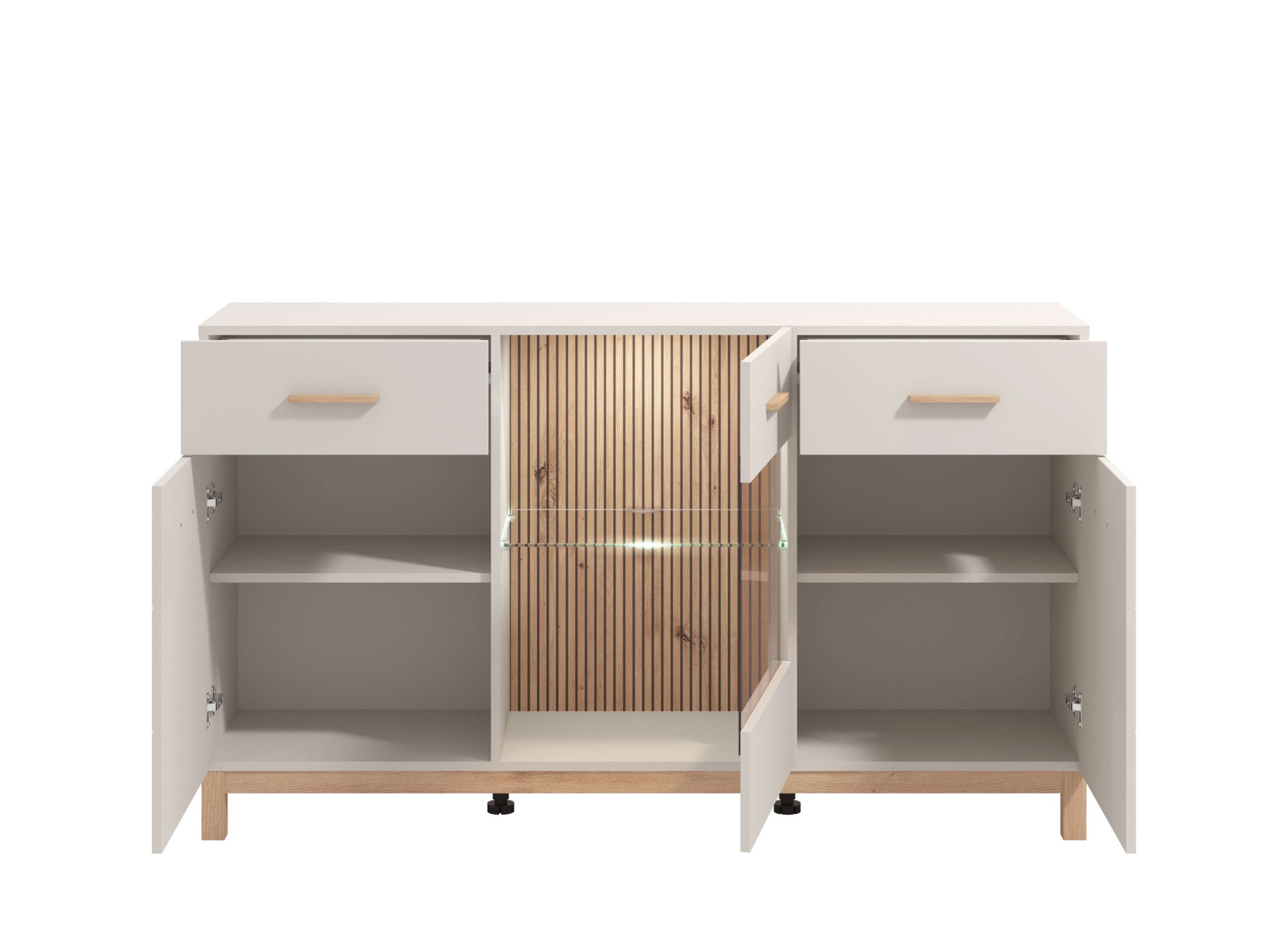 Home affaire Sideboard »Essex, Kommode, Kombikommode, Anrichte, Schrank« Modernes Sideboard: Kaschmir-Dekor, 3 Türen & 2 Schubladen